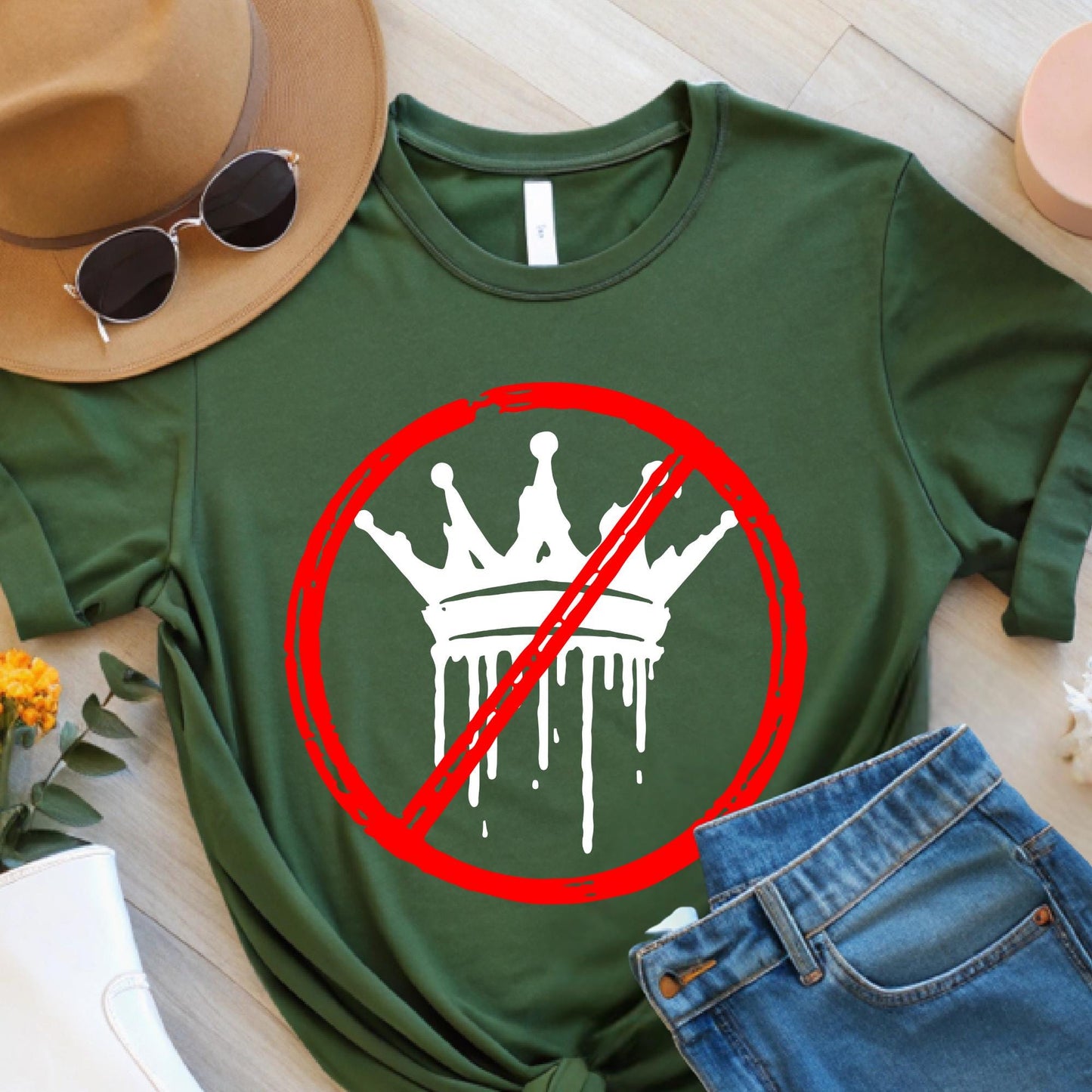 No Kings USA Shirt: Pro-Democracy Feminist Tee
