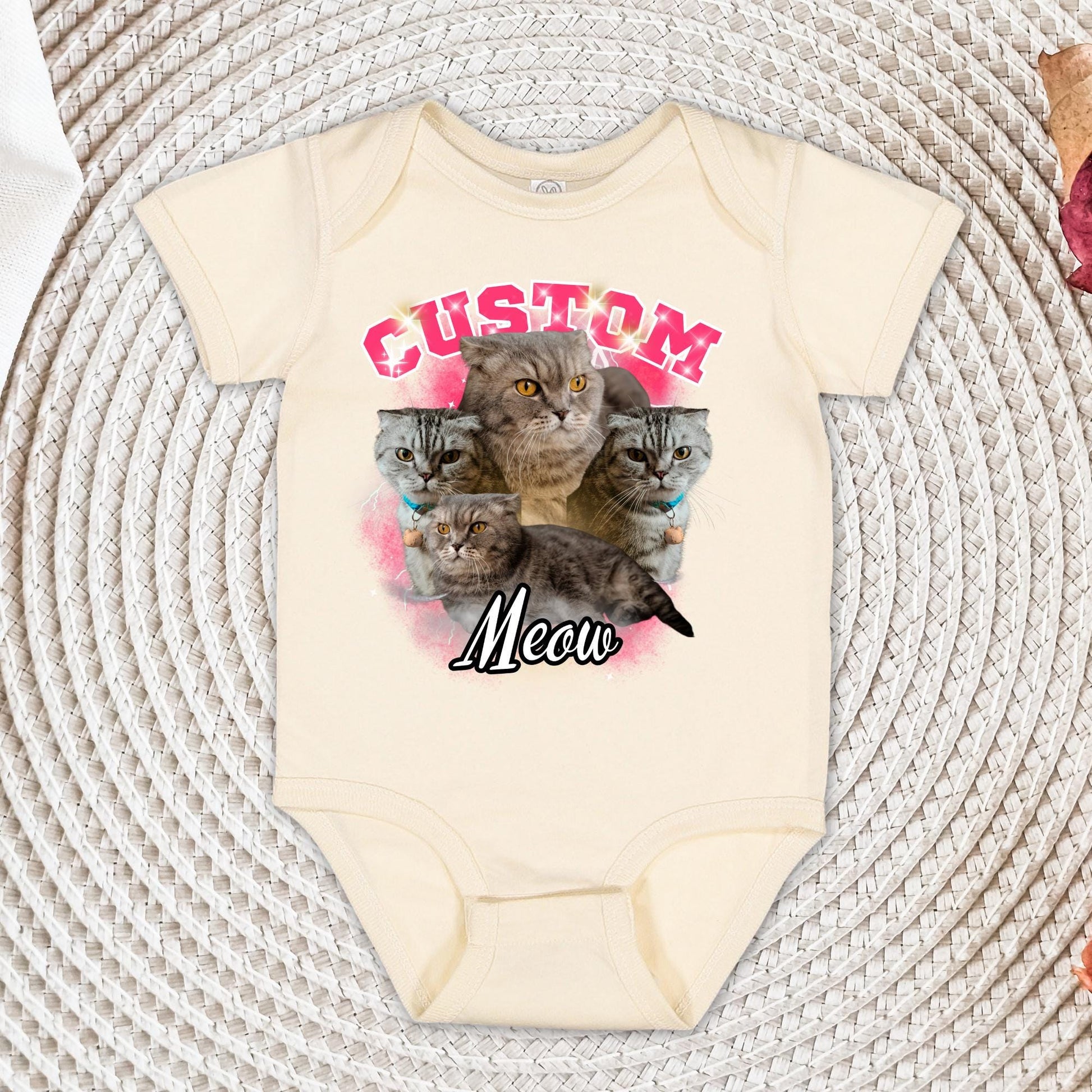 Custom Vintage Bootleg Pet Shirt: Personalized Cat Portrait 90's Tee