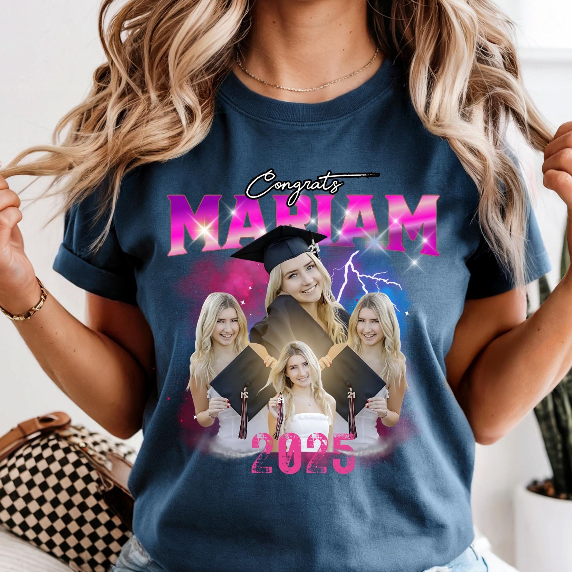 Custom Comfort Colors Girlfriend Shirt: Personalized Photo Gift