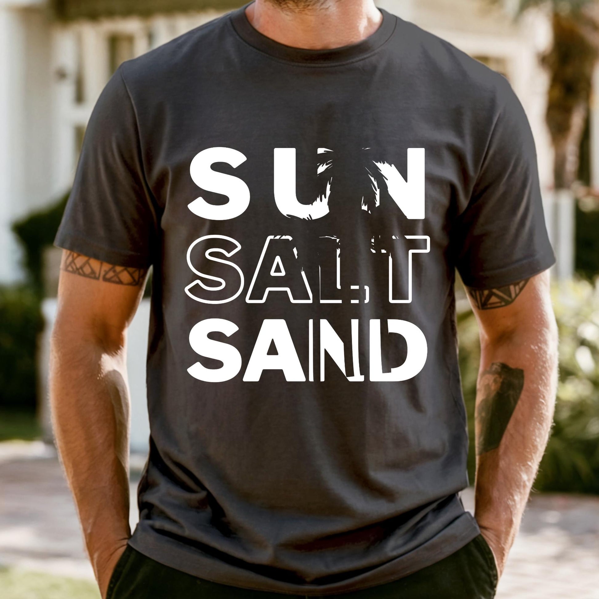 Sun Sand Salt Comfort Colors Shirt: Retro Beach Tee