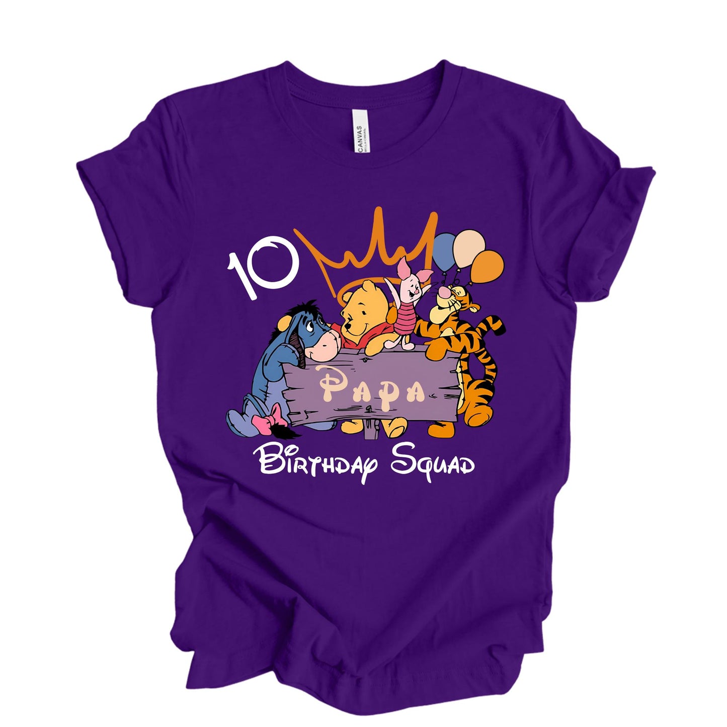 Personalized Disney Winnie The Pooh Birthday Shirt, Baby Bodysuit, Pooh 1st Birthday King Shirt, Magic Kingdom Bday Tee, Pooh Birthday Boy