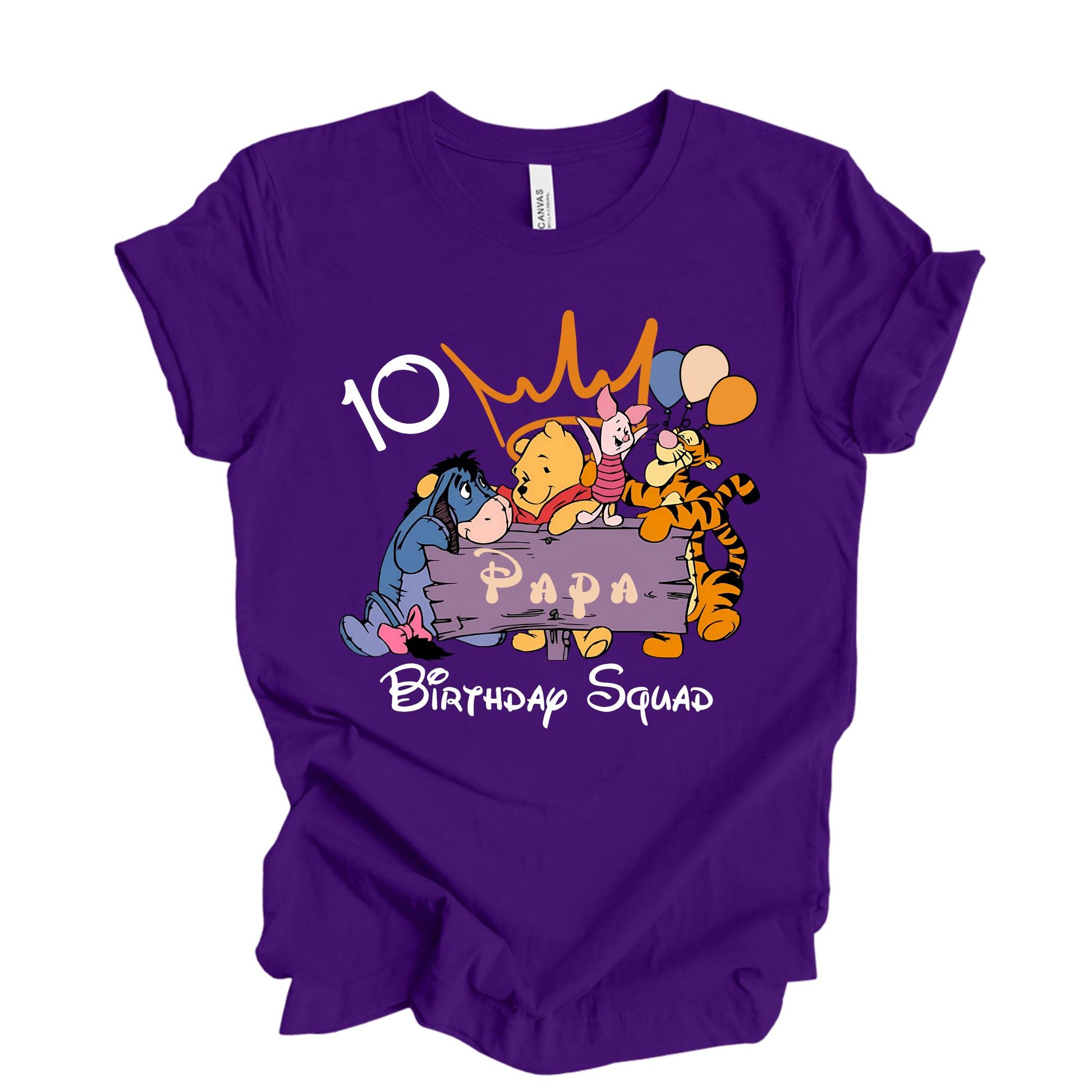 Personalized Disney Winnie The Pooh Birthday Shirt, Baby Bodysuit, Pooh 1st Birthday King Shirt, Magic Kingdom Bday Tee, Pooh Birthday Boy