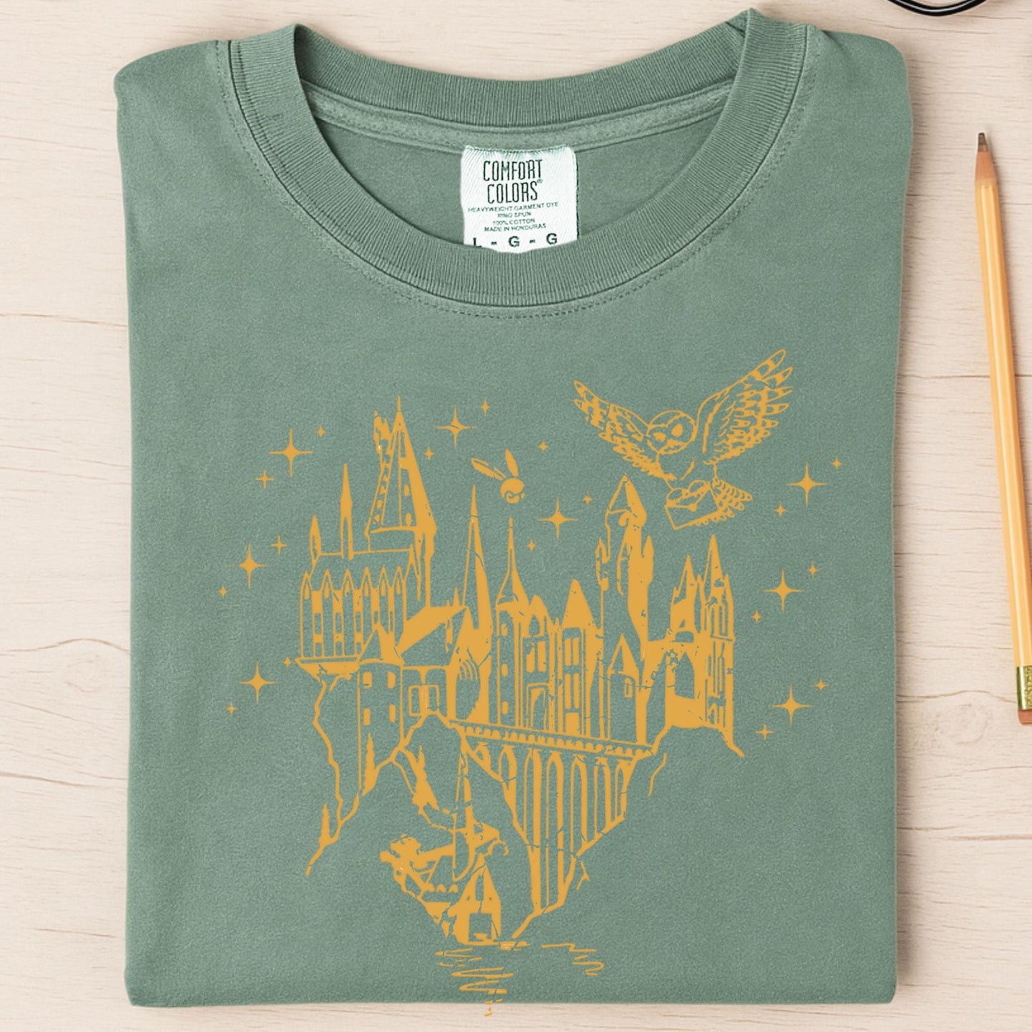Comfort Colors Wizard Castle Shirt, Wizard School Shirt, Magical Castle Shirt, Wizard Castle Shirt, Magic Shirt, Magic Lover T-Shirt