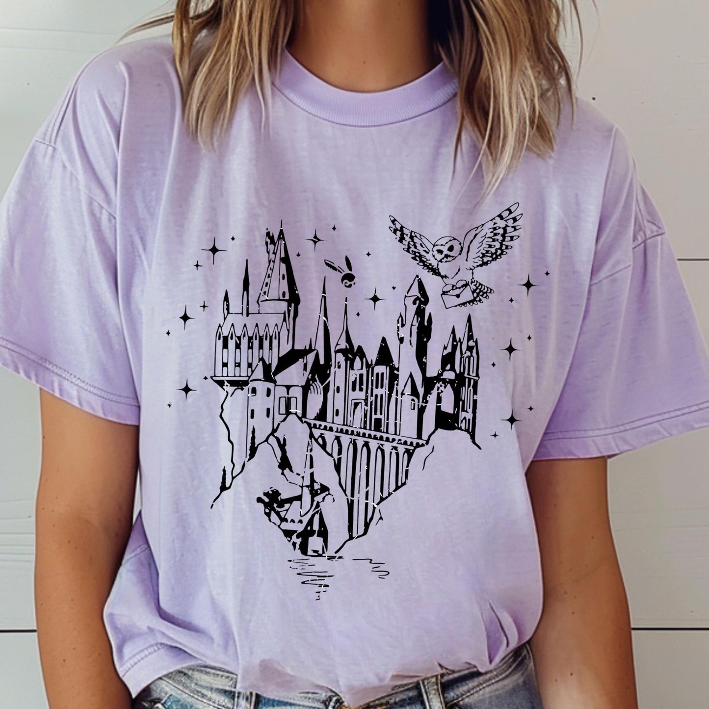 Comfort Colors Wizard Castle Shirt, Wizard School Shirt, Magical Castle Shirt, Wizard Castle Shirt, Magic Shirt, Magic Lover T-Shirt