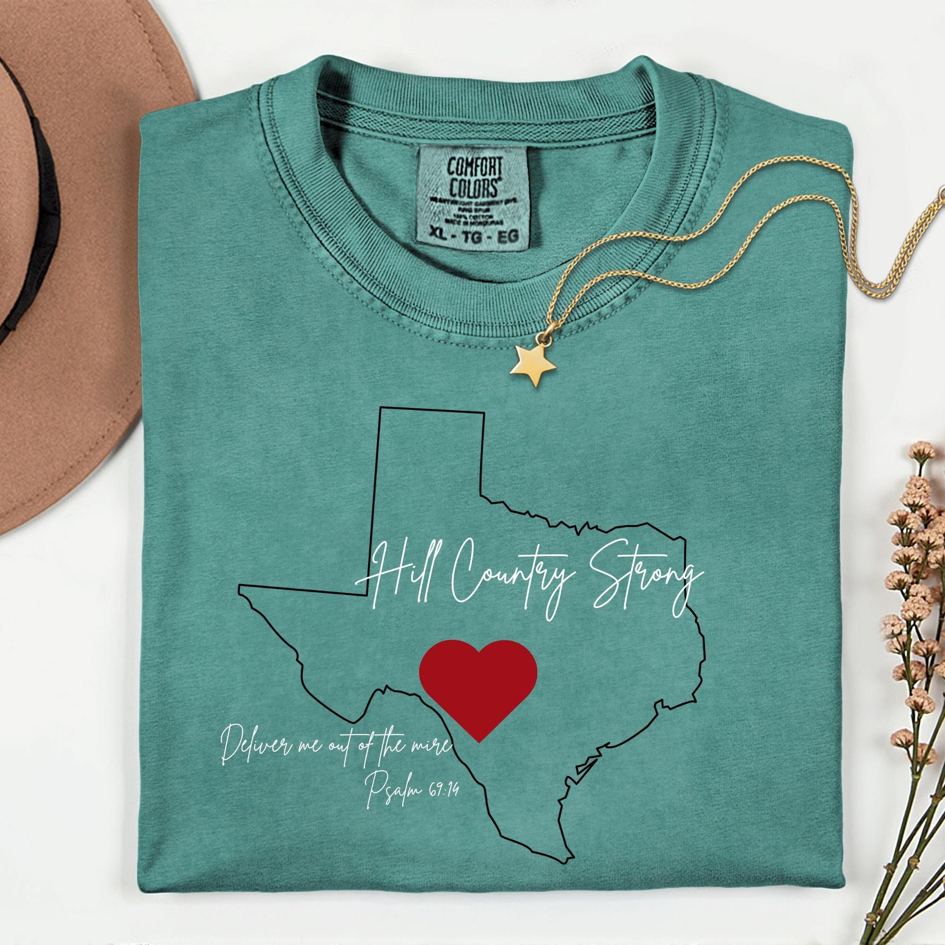 Hill Country Flooding Survivor Comfort Colors® Tee, Texas Strong Flood Disaster Relief T-Shirt, Texas Strong, Pray for Hill Country Victims