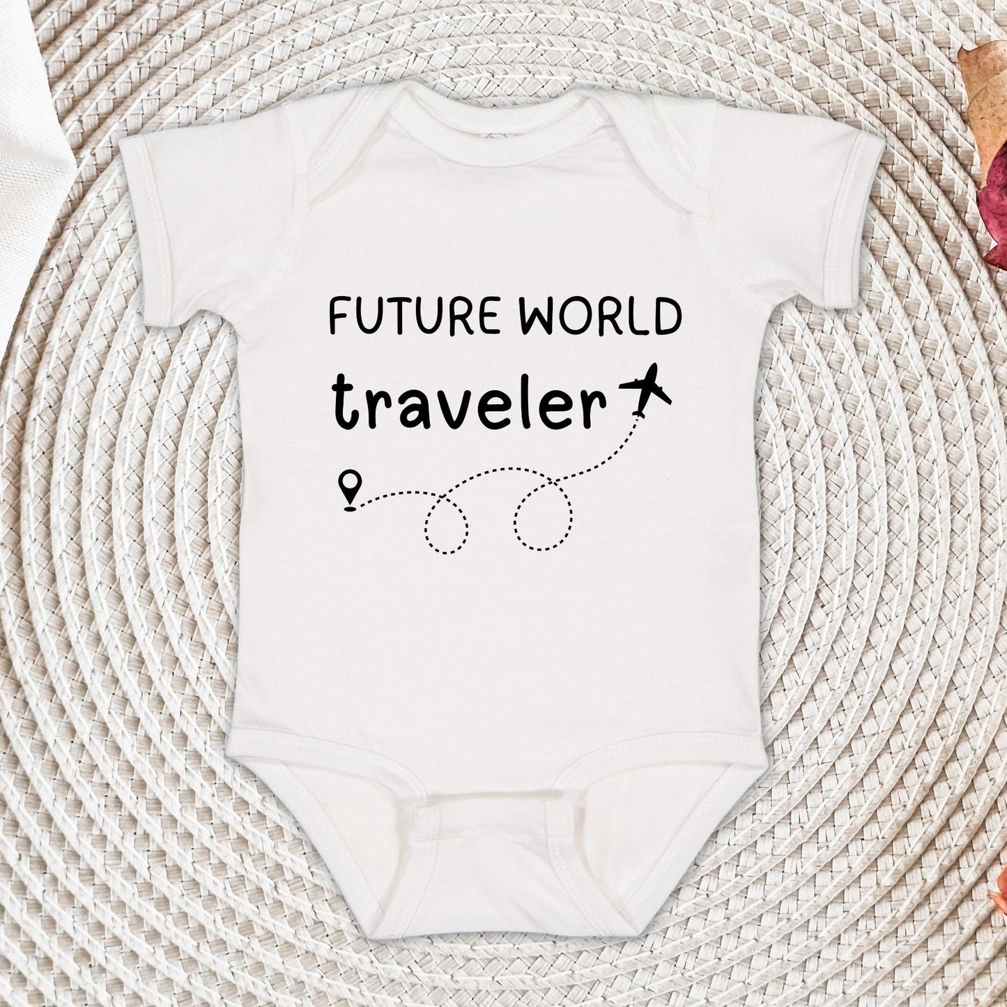 Future World Traveler Onesie®, Baby Announcement Gift, Traveler Toddler Shirt | Baby Bodysuit, Cute Natural Pregnancy Reveal Baby Suit