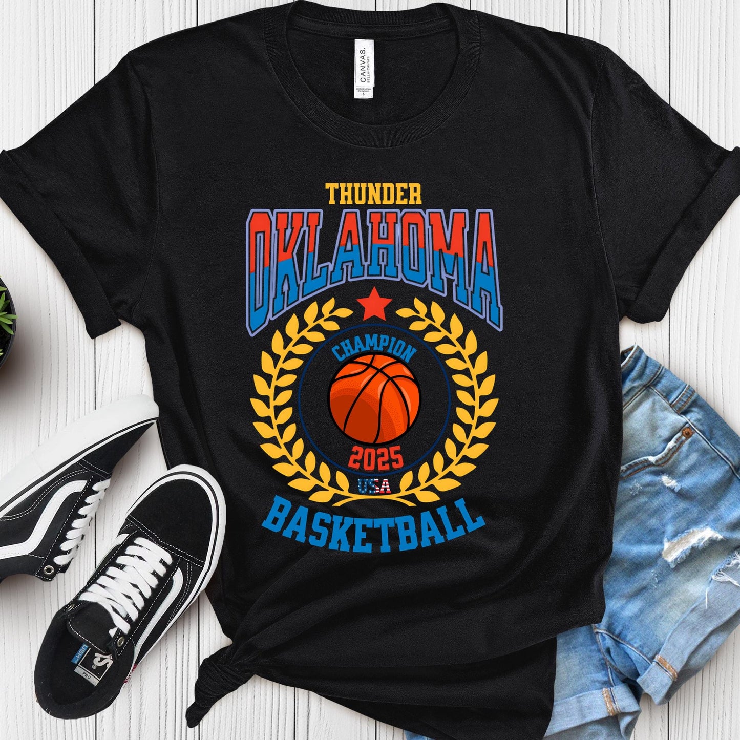 Vintage Oklahoma Basketball T-Shirt: Retro Thunder Fan Gear