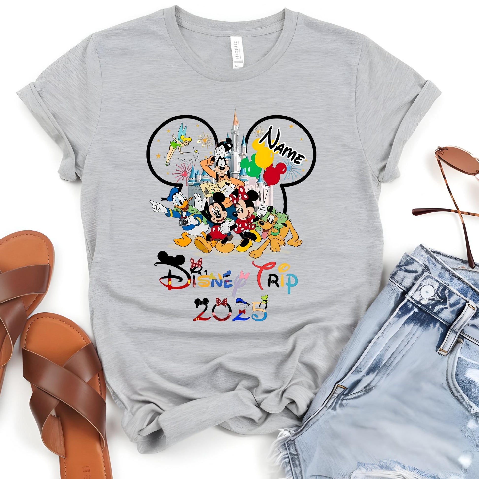 Personalized Disneyland Family Trip Shirt: Custom Vacation Tee