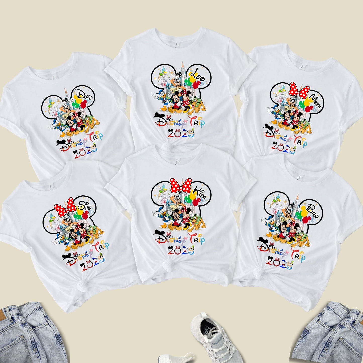 Personalized Disneyland Family Trip Shirt: Custom Vacation Tee