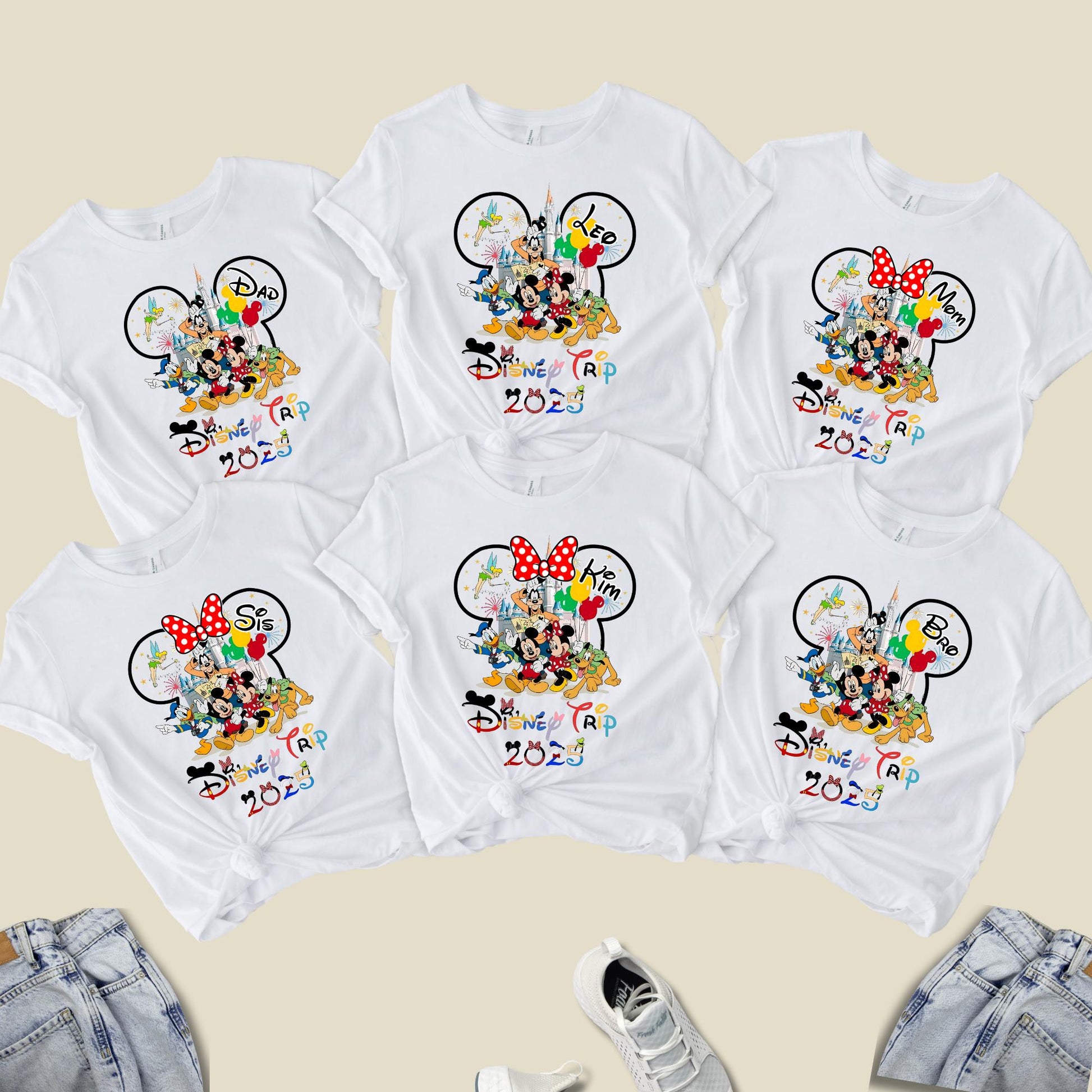 Personalized Disneyland Family Trip Shirt: Custom Vacation Tee