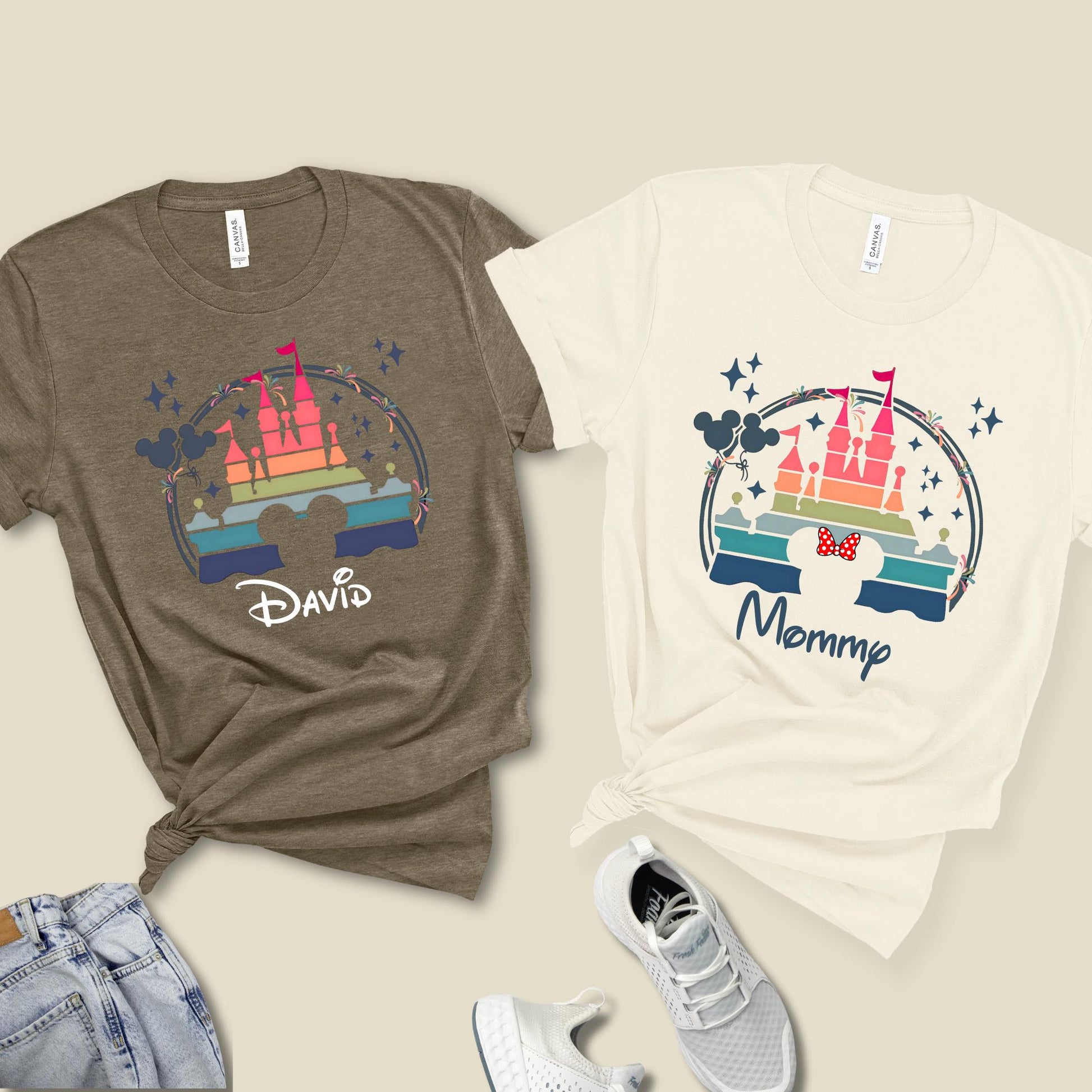 Custom Disney Trip Shirt, Disney Family Matching Shirts, Disneyland Trip Tee, Disney Castle 2025 T-shirt, Disney Birthday Squad Shirts