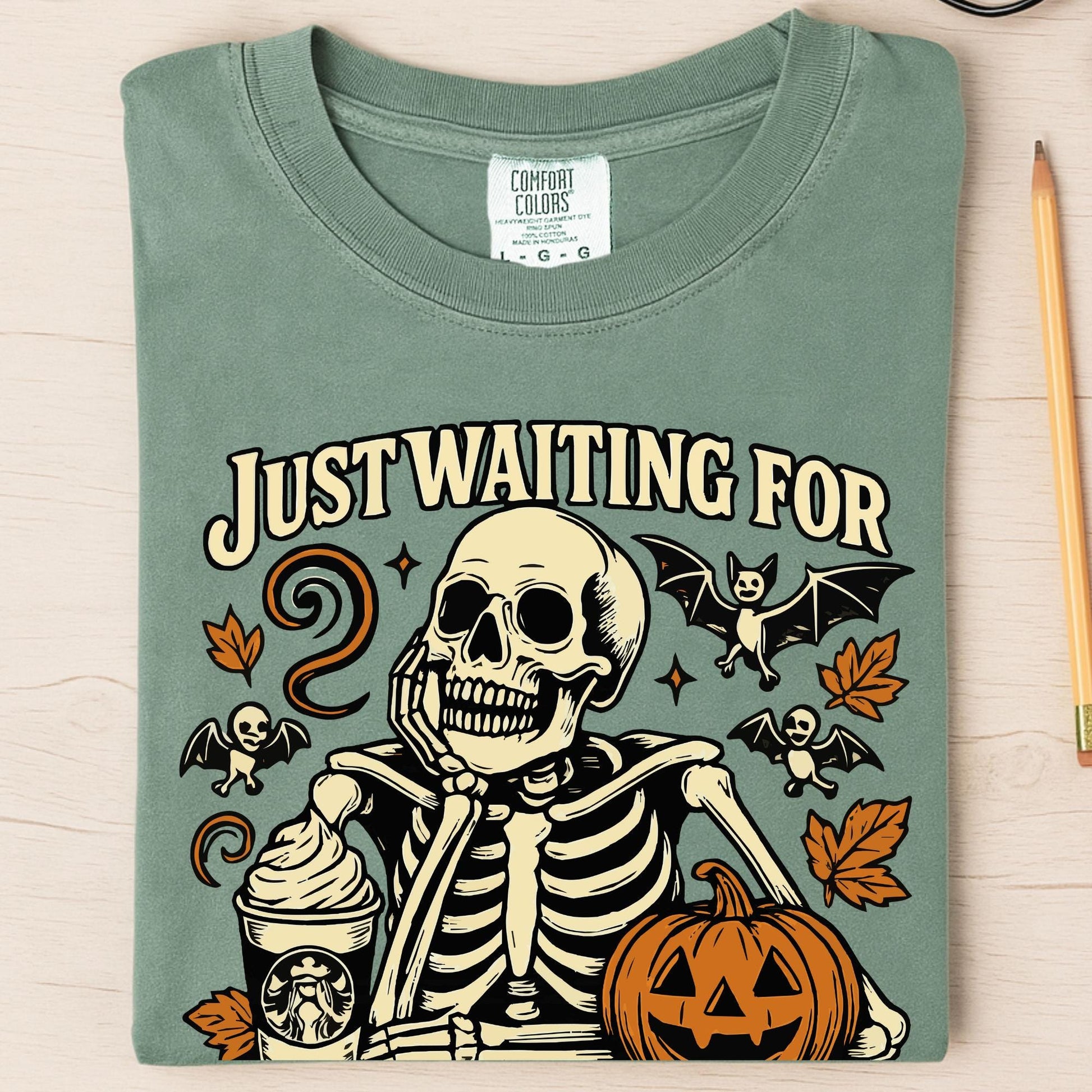 Comfort Colors Skeleton Halloween Shirt: Funny Spooky Season Tee