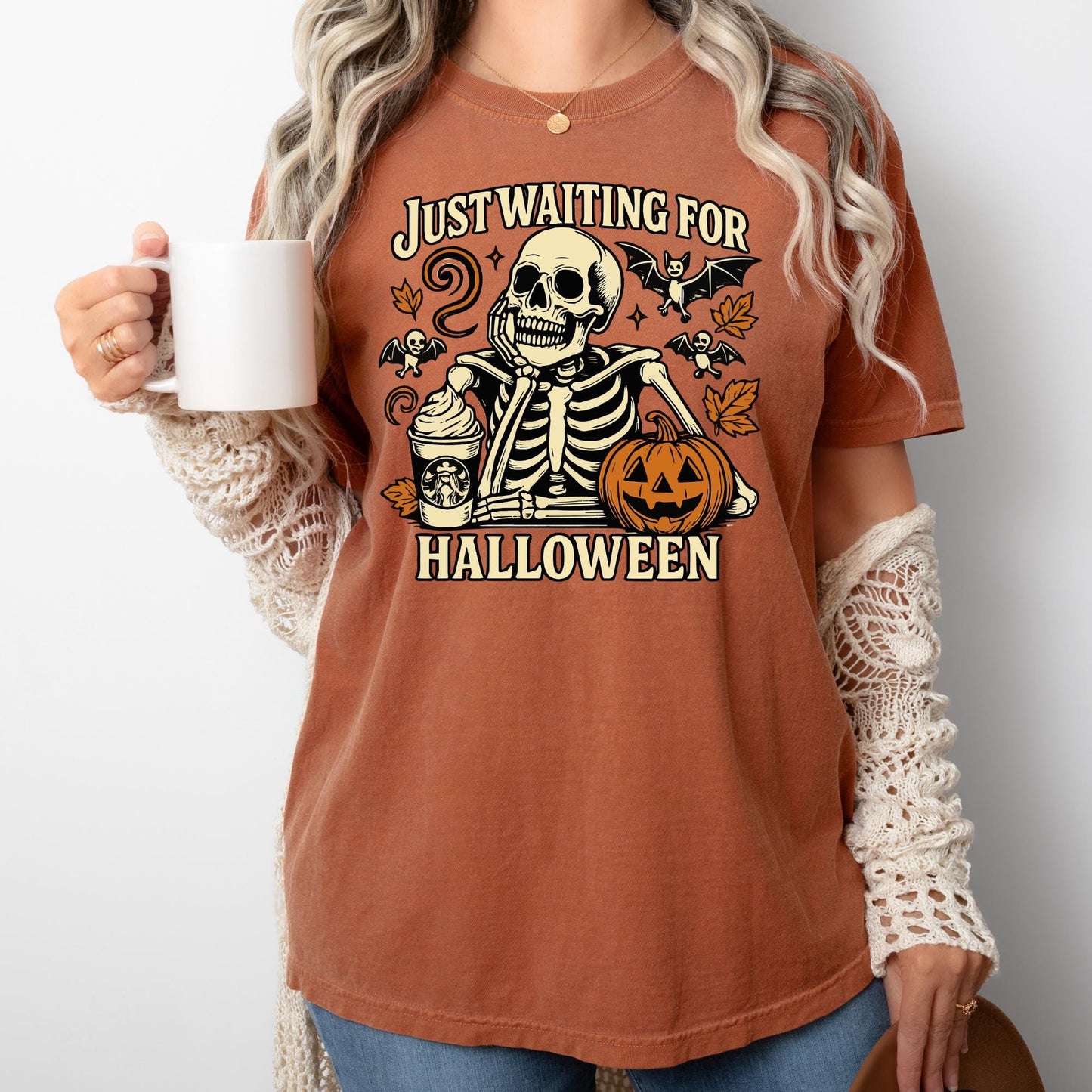 Comfort Colors Skeleton Halloween Shirt: Funny Spooky Season Tee