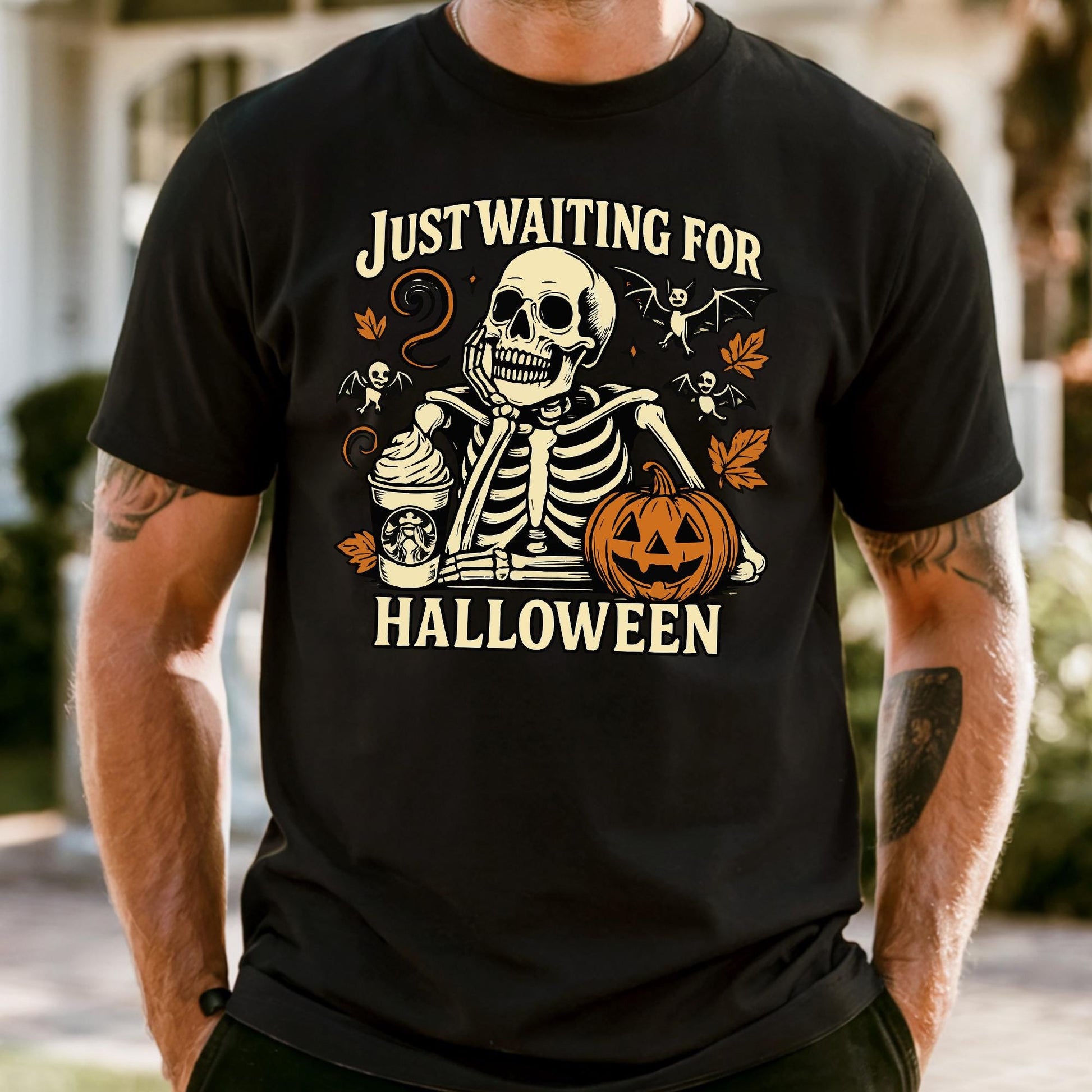 Comfort Colors Skeleton Halloween Shirt: Funny Spooky Season Tee