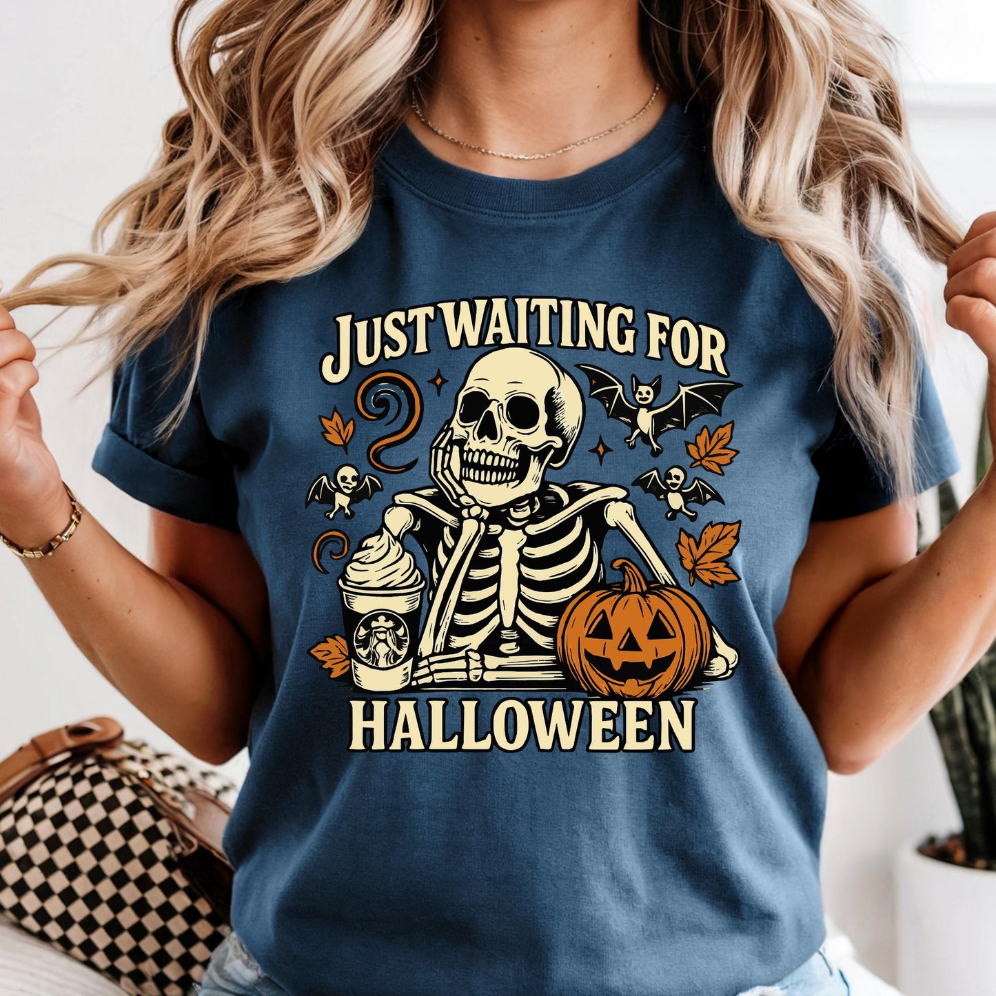 Comfort Colors Skeleton Halloween Shirt: Funny Spooky Season Tee
