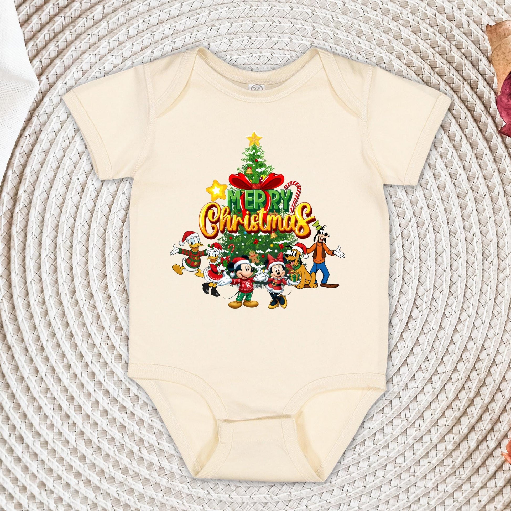 Custom Disney Merry Christmas Shirt, Mickey & Friends Xmas Tree T-shirt
