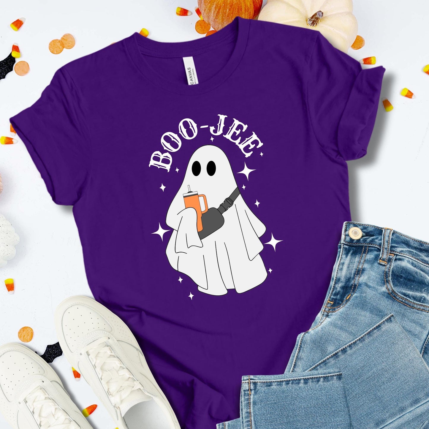Boo Jee Ghost T-Shirt: Spooky Season Halloween Tee