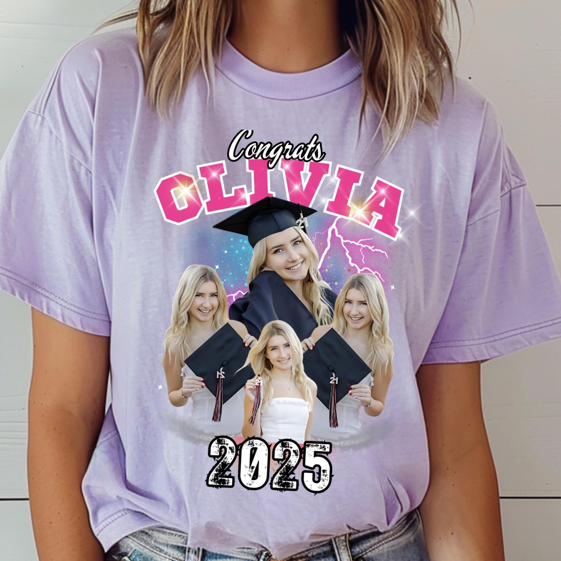 Custom Comfort Colors Girlfriend Shirt: Personalized Photo Gift