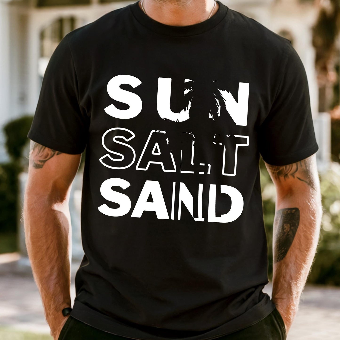 Sun Sand Salt Comfort Colors Shirt: Retro Beach Tee