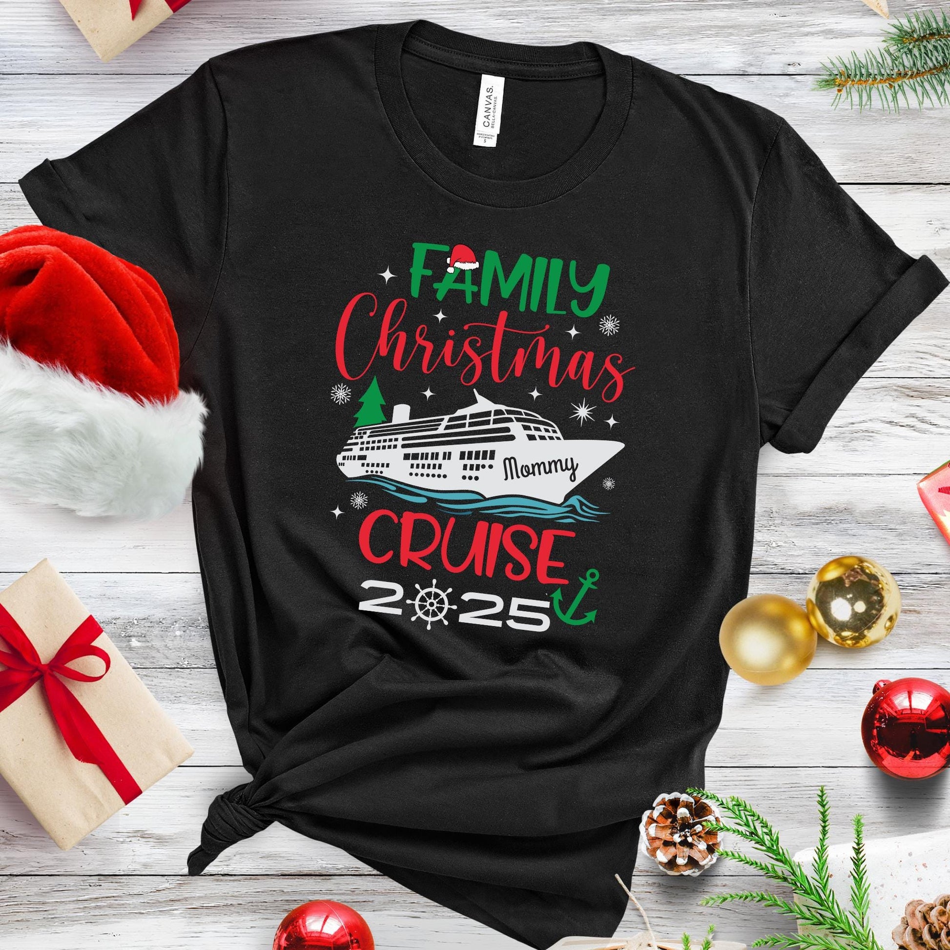 Personalized Christmas Cruise 2025 Shirt: Family Vacation Tee