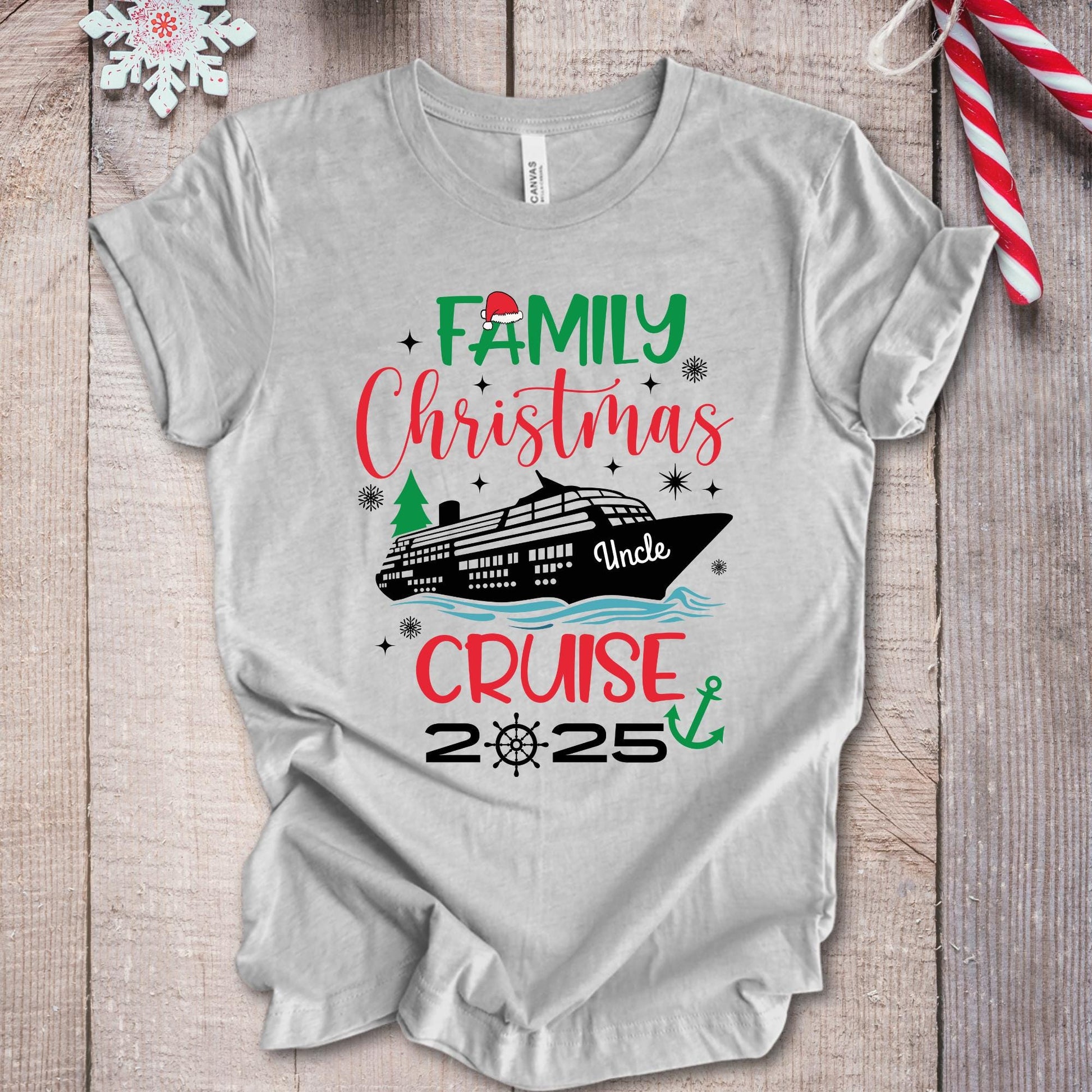 Personalized Christmas Cruise 2025 Shirt: Family Vacation Tee