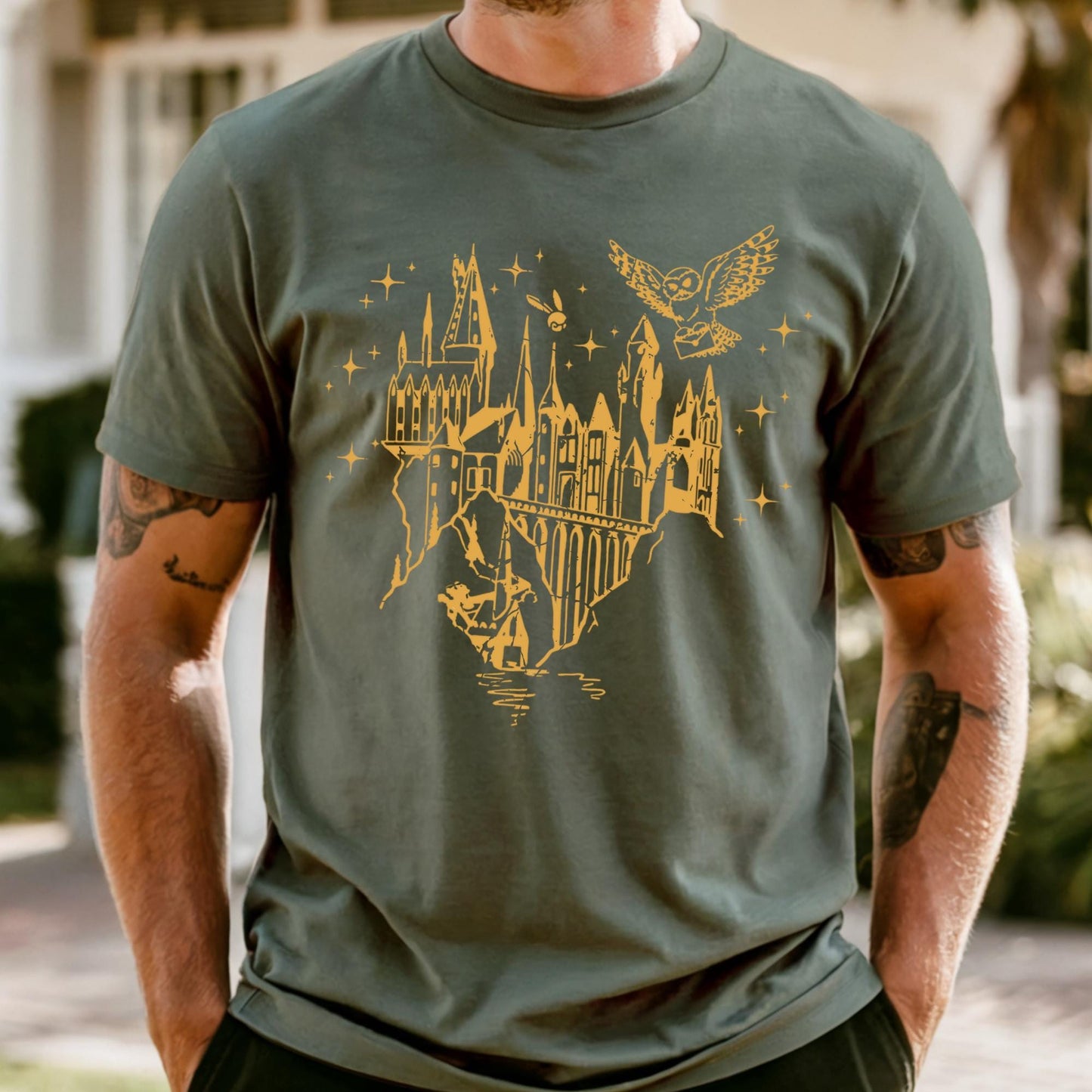 Comfort Colors Wizard Castle Shirt, Wizard School Shirt, Magical Castle Shirt, Wizard Castle Shirt, Magic Shirt, Magic Lover T-Shirt