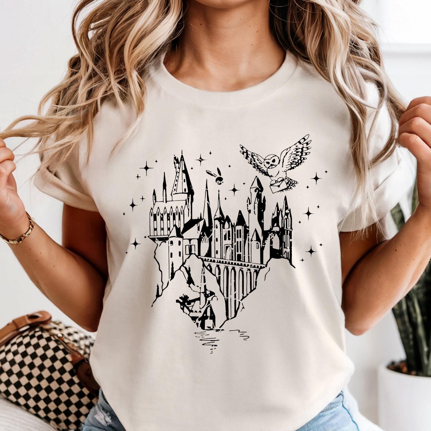 Comfort Colors Wizard Castle Shirt, Wizard School Shirt, Magical Castle Shirt, Wizard Castle Shirt, Magic Shirt, Magic Lover T-Shirt