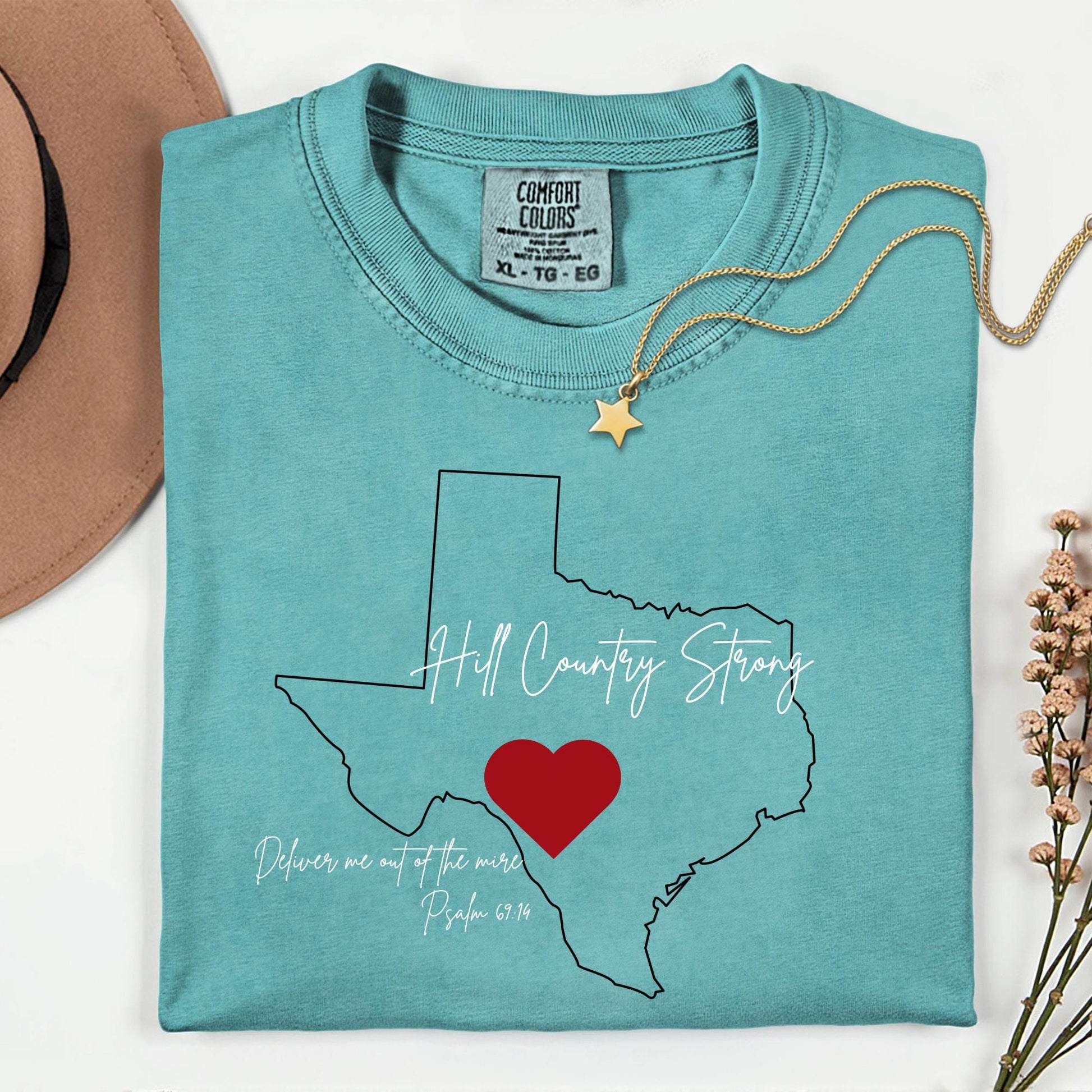 Hill Country Flooding Survivor Comfort Colors® Tee, Texas Strong Flood Disaster Relief T-Shirt, Texas Strong, Pray for Hill Country Victims