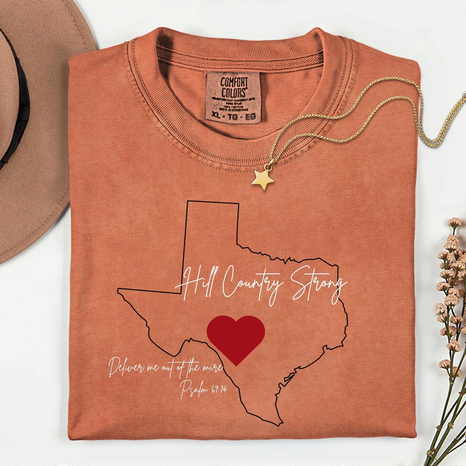 Hill Country Flooding Survivor Comfort Colors® Tee, Texas Strong Flood Disaster Relief T-Shirt, Texas Strong, Pray for Hill Country Victims