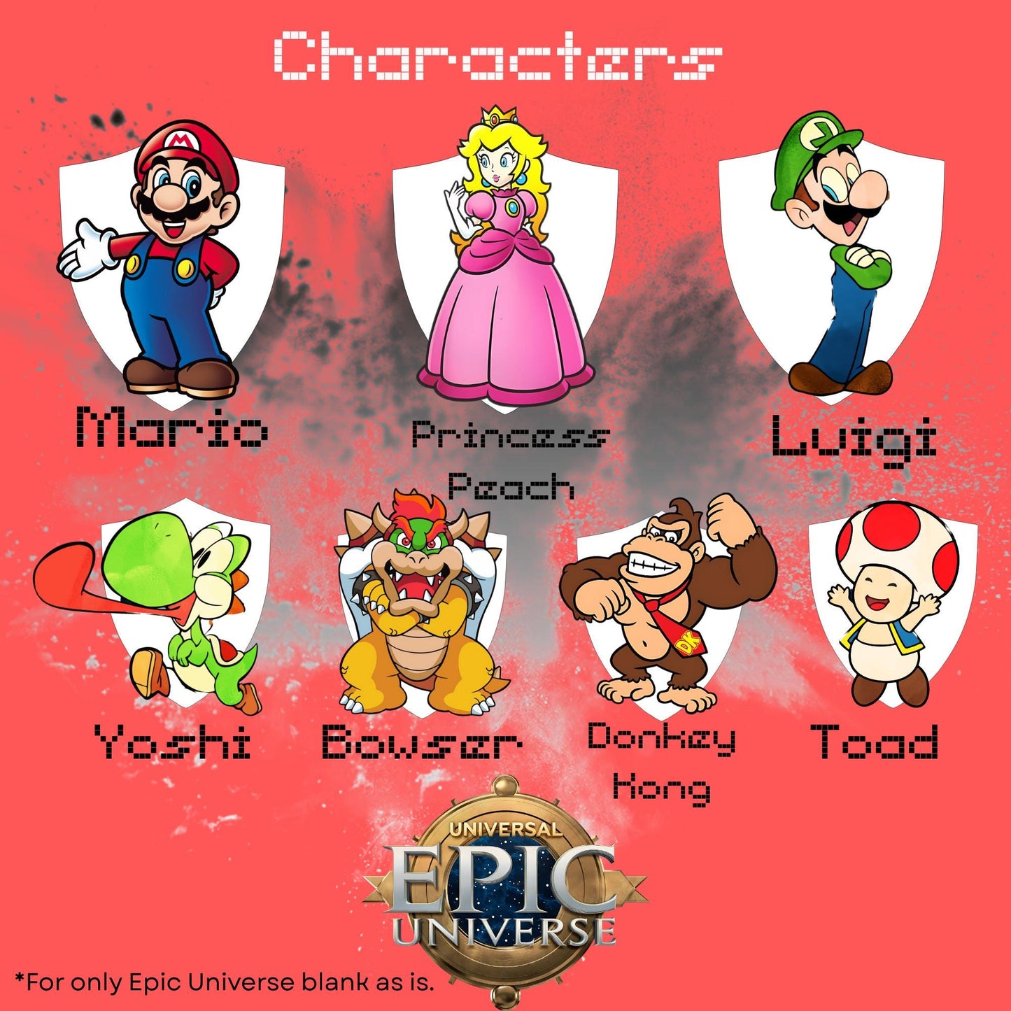 Epic Universe Family Matching Shirts, Custom Toad Shirt, Baby Bodysuit, Personalized Epic Universe Shirt