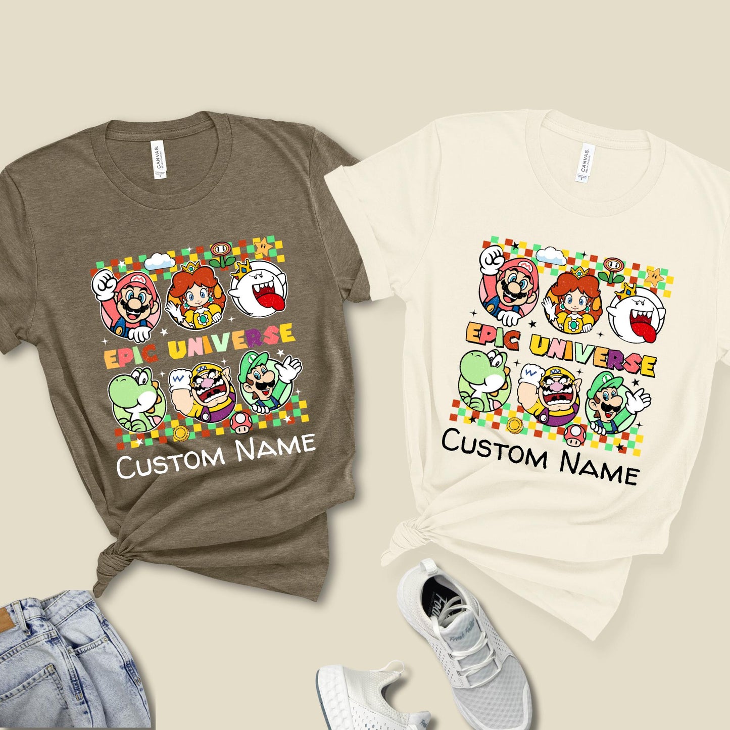 Custom Super Mario Family Vacation Shirt: Personalized Matching Tee