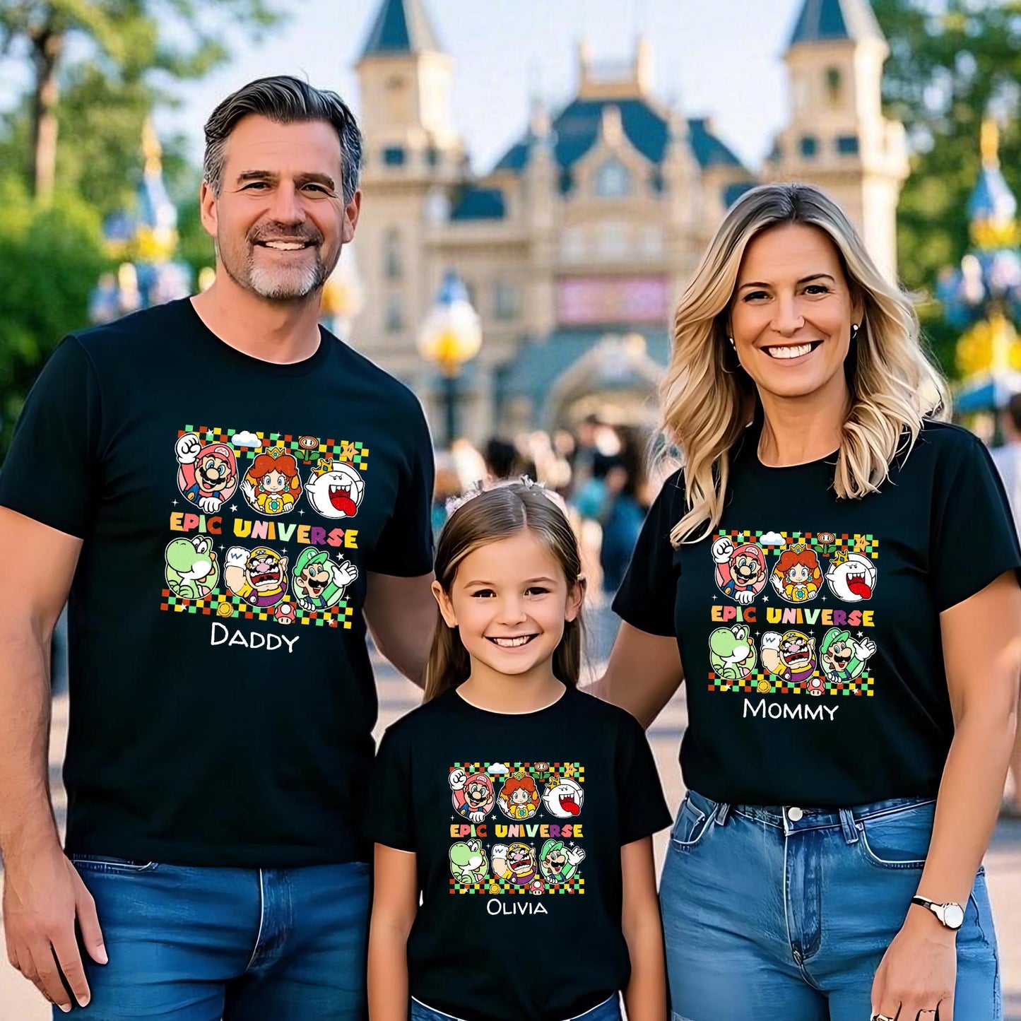 Custom Super Mario Family Vacation Shirt: Personalized Matching Tee