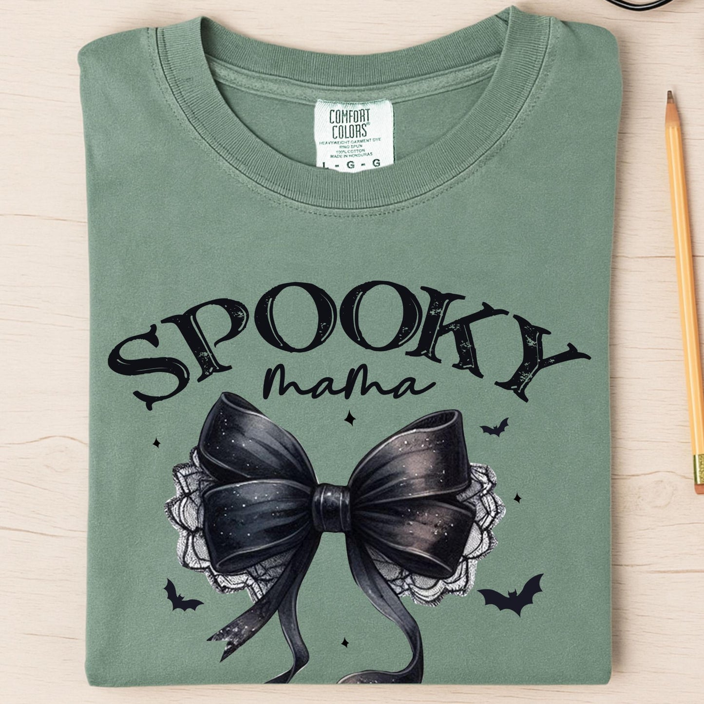 Halloween Coquette Comfort Colors Shirt: Mama & Mini Matching Tee