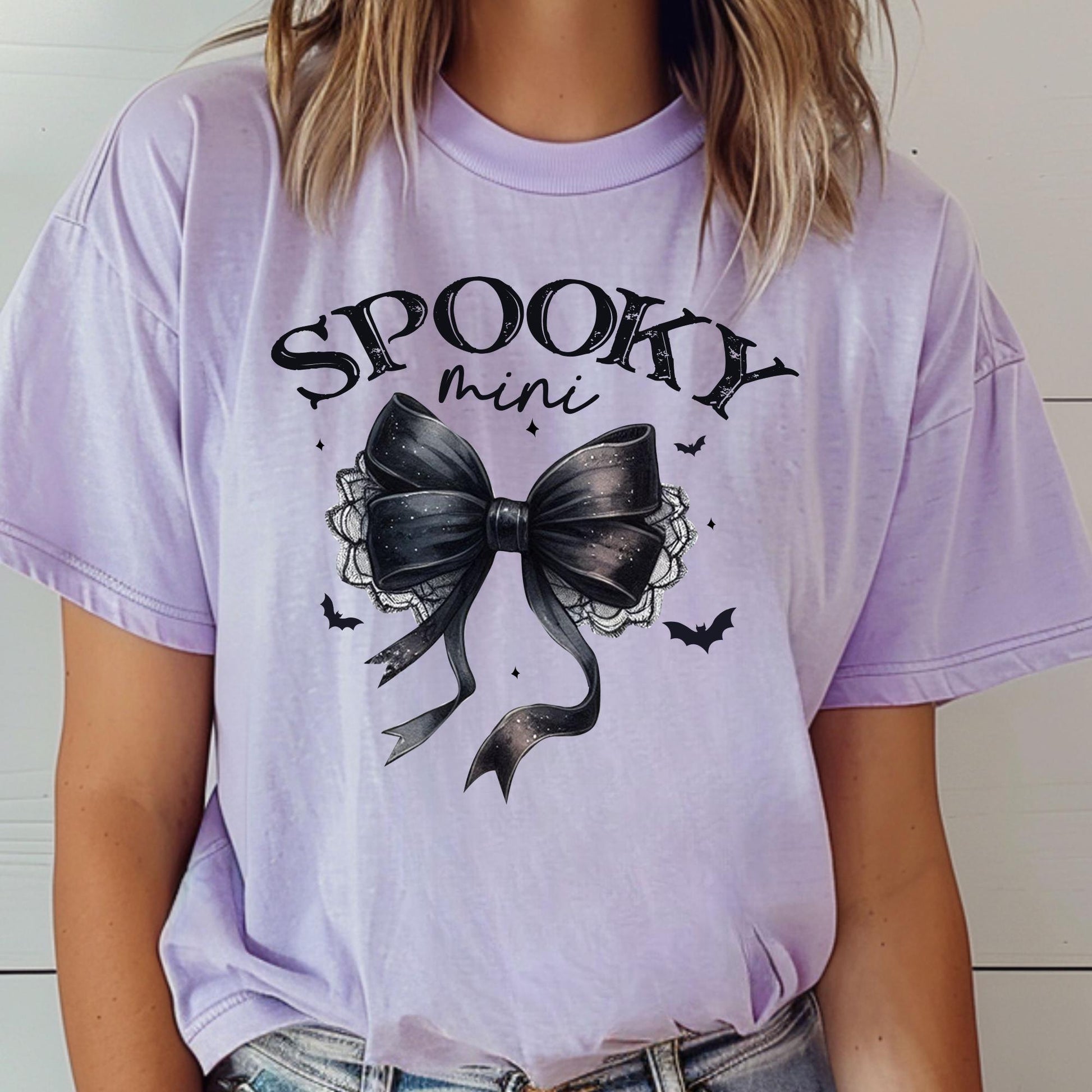 Halloween Coquette Comfort Colors Shirt: Mama & Mini Matching Tee