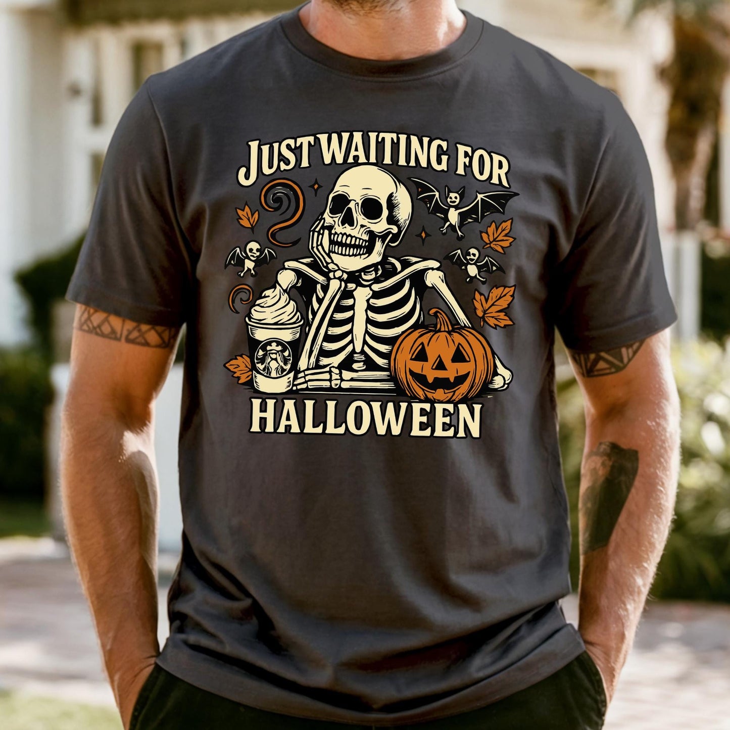Comfort Colors Skeleton Halloween Shirt: Funny Spooky Season Tee