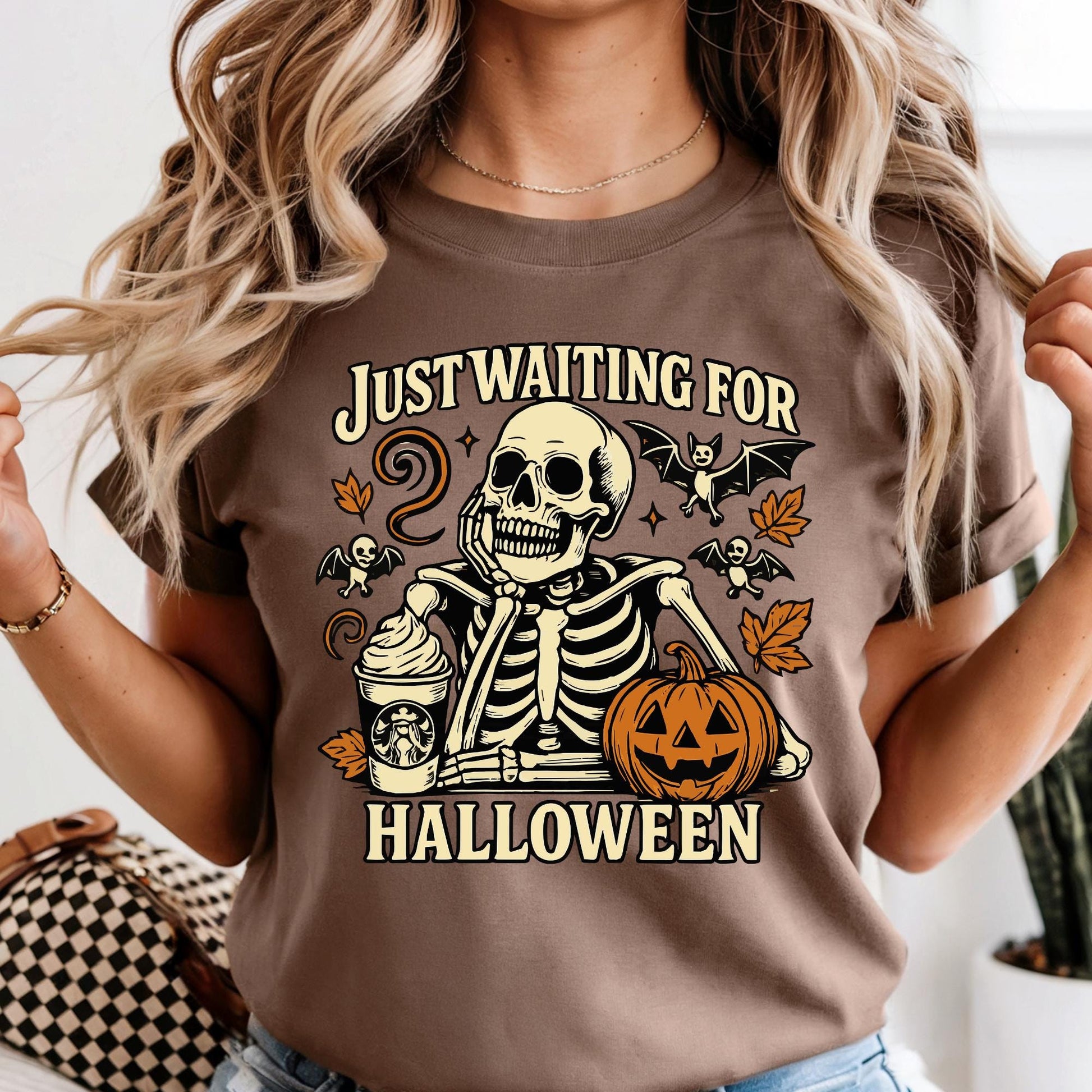 Comfort Colors Skeleton Halloween Shirt: Funny Spooky Season Tee