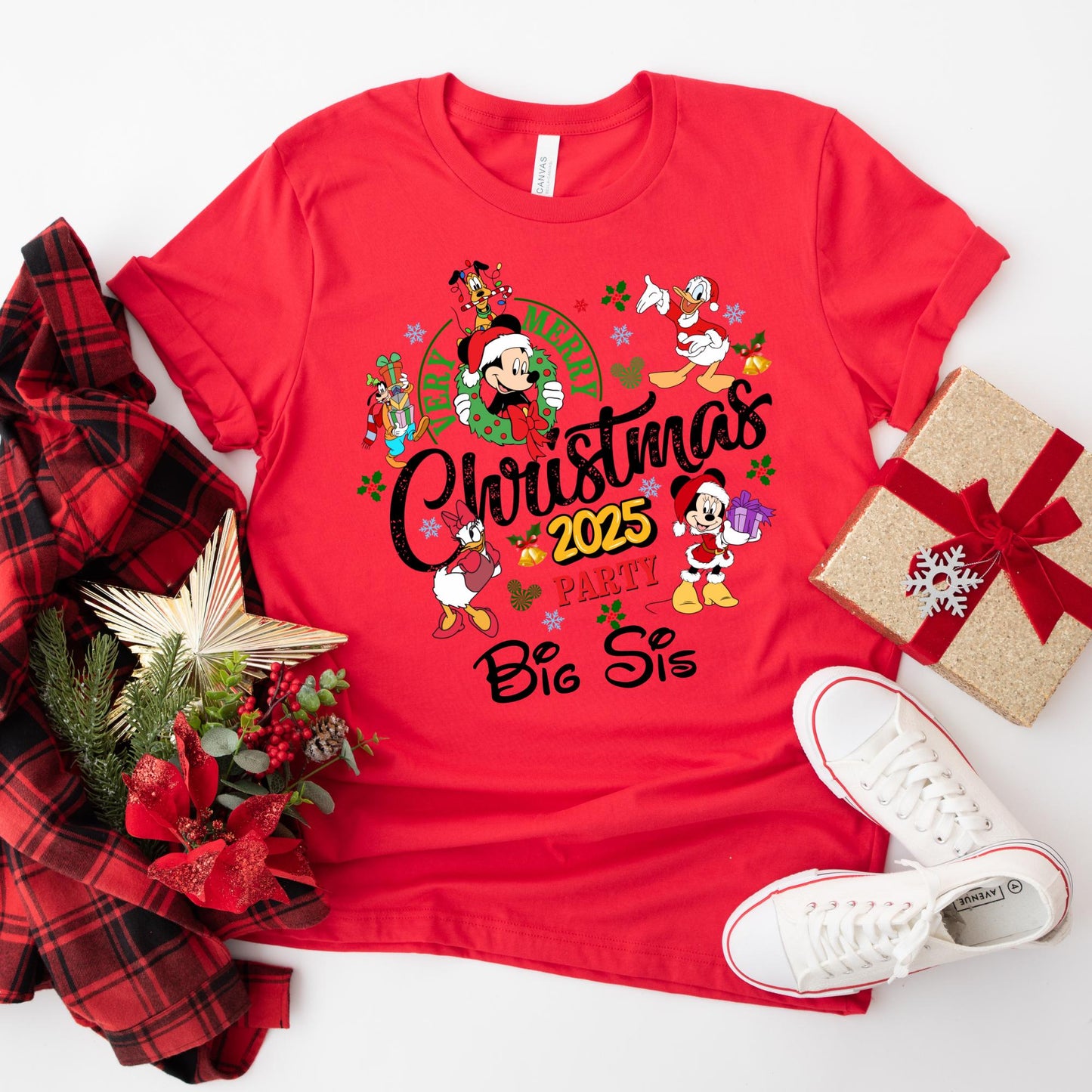 Very Merry Christmas Disney Shirt, Christmas Gift, Family Matching 2025 Shirt, Xmas Party Shirt, Custom Christmas 2025 Shirt