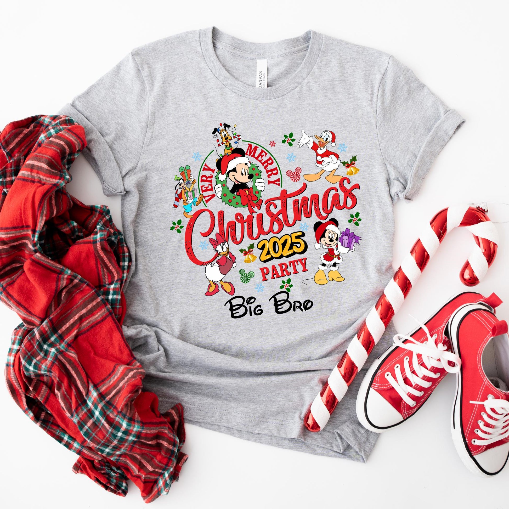Very Merry Christmas Disney Shirt, Christmas Gift, Family Matching 2025 Shirt, Xmas Party Shirt, Custom Christmas 2025 Shirt