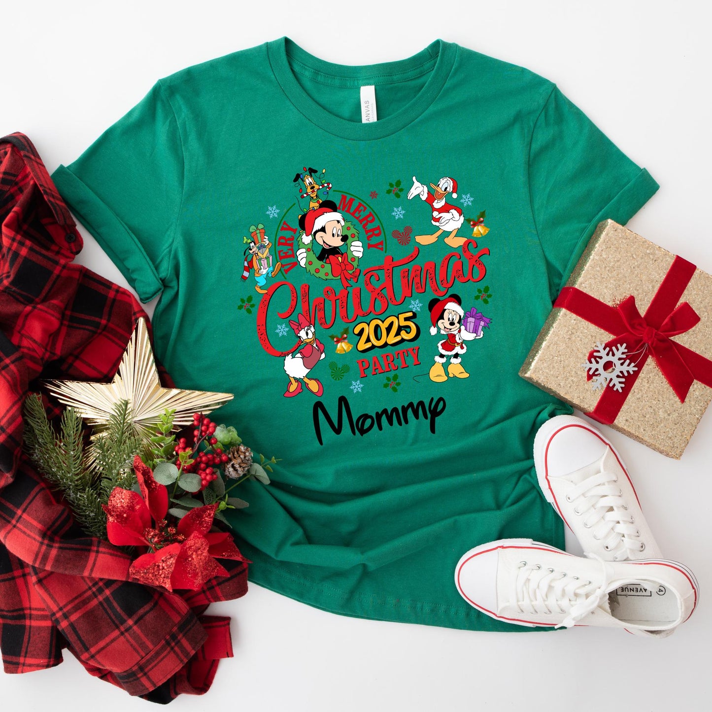 Very Merry Christmas Disney Shirt, Christmas Gift, Family Matching 2025 Shirt, Xmas Party Shirt, Custom Christmas 2025 Shirt