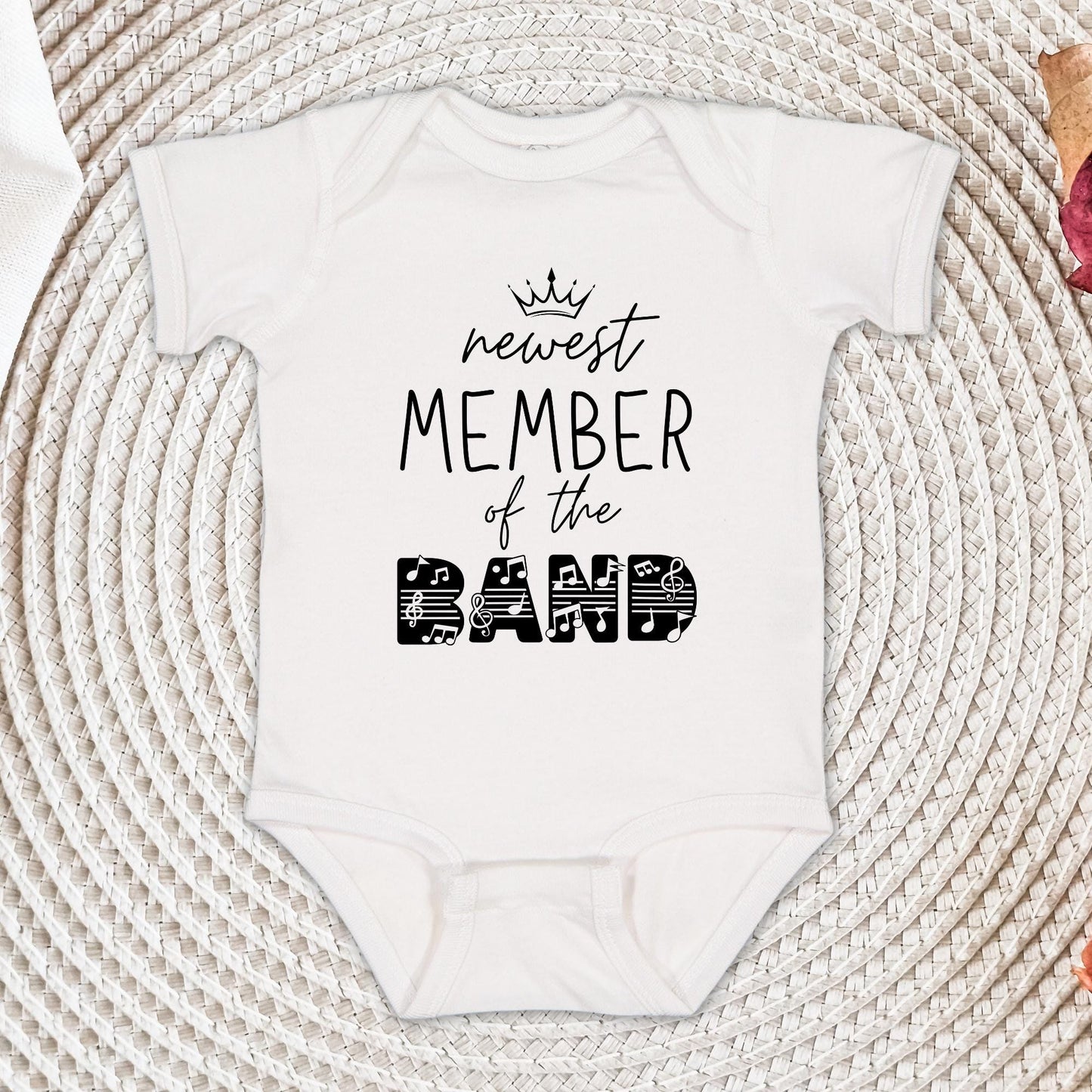 Newest Member of The Band Shirt and Onesie®, Baby Shower Gift, Music Lover Baby Shower Shirt, Baby Announcement Bodysuit
