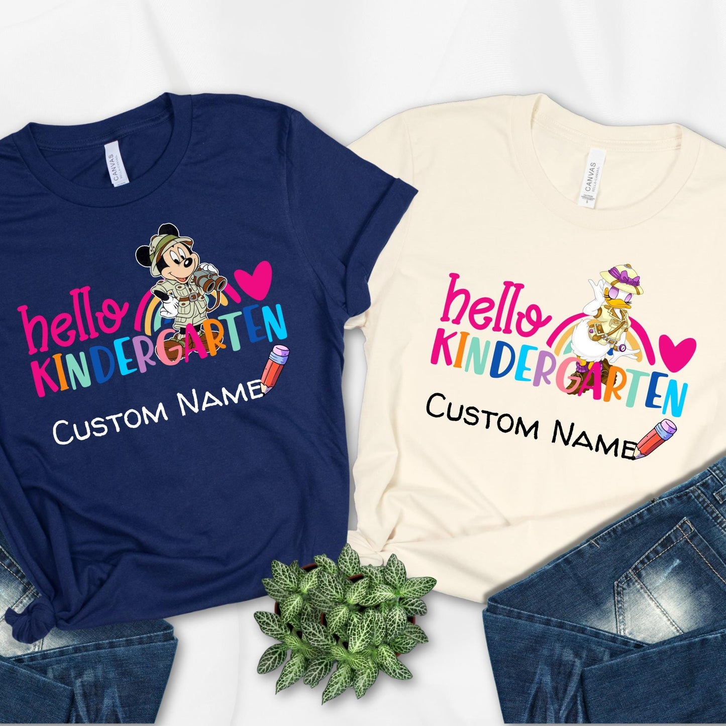 Back To School Mickey and Friends Shirt, Personalized Disney Back To School Shirt,  First Day Of School Kid Tee, Teacher Shirt