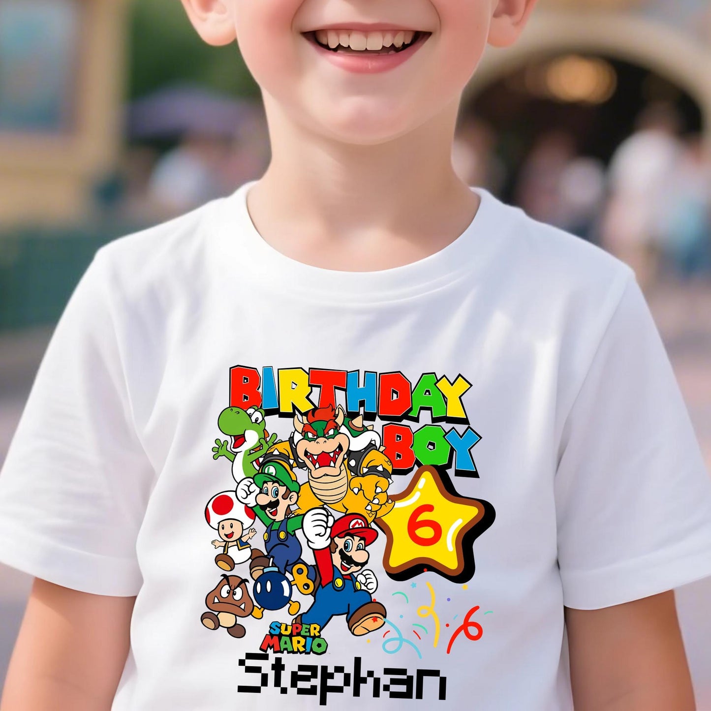 Custom Super Mario Birthday Shirt Kids Family Mario Party Tee, Super Daddy and Mommy Birthday Gift, Birthday Boy Shirt, Birthday Squad Tee