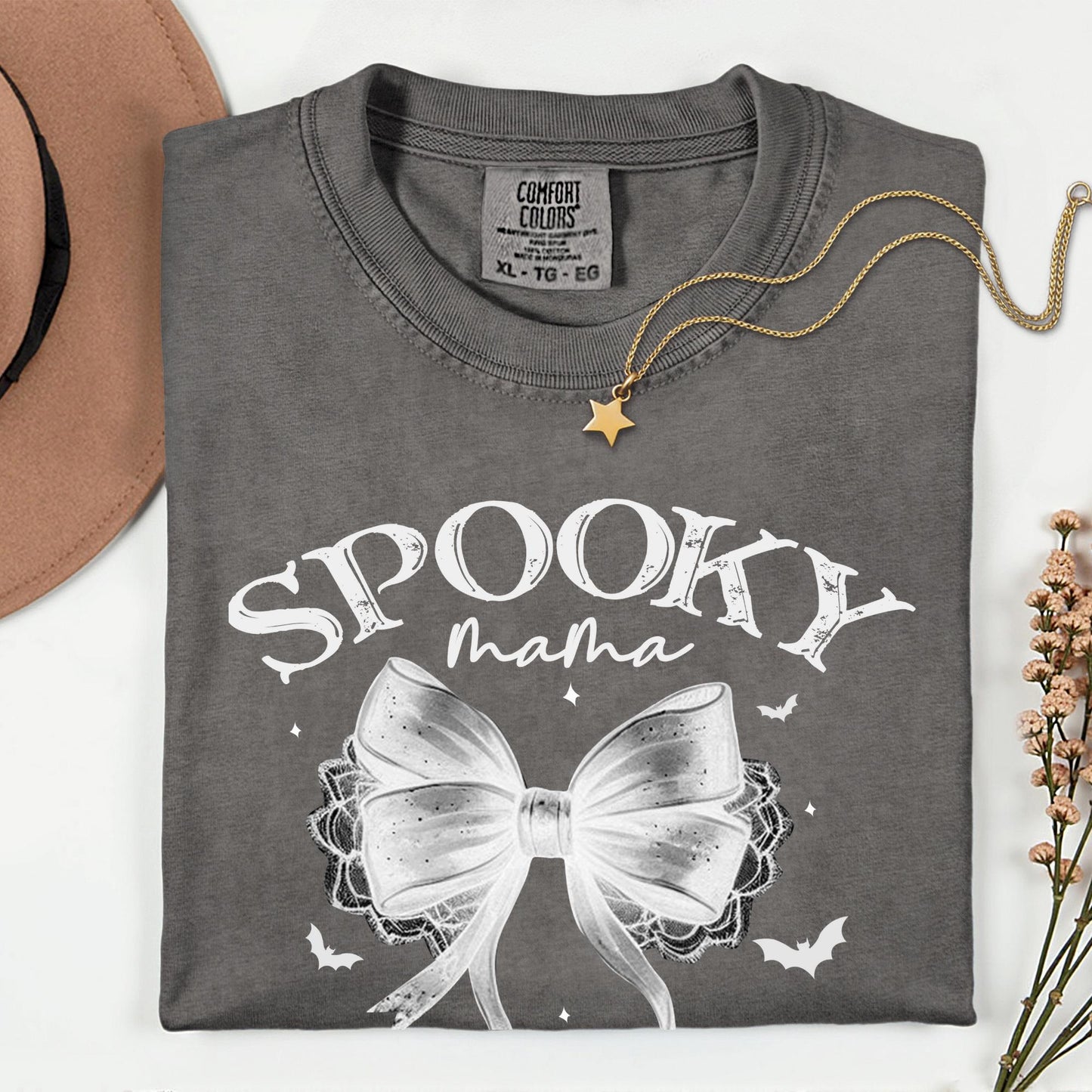 Halloween Coquette Comfort Colors Shirt: Mama & Mini Matching Tee