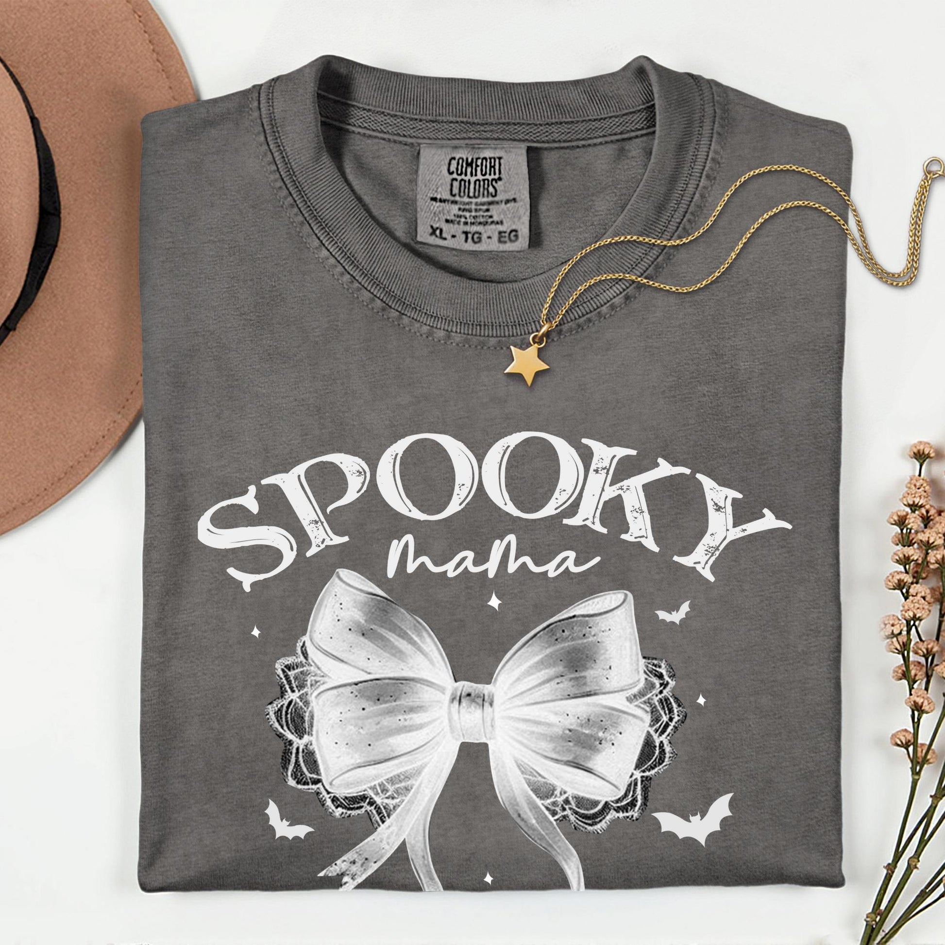 Halloween Coquette Comfort Colors Shirt: Mama & Mini Matching Tee