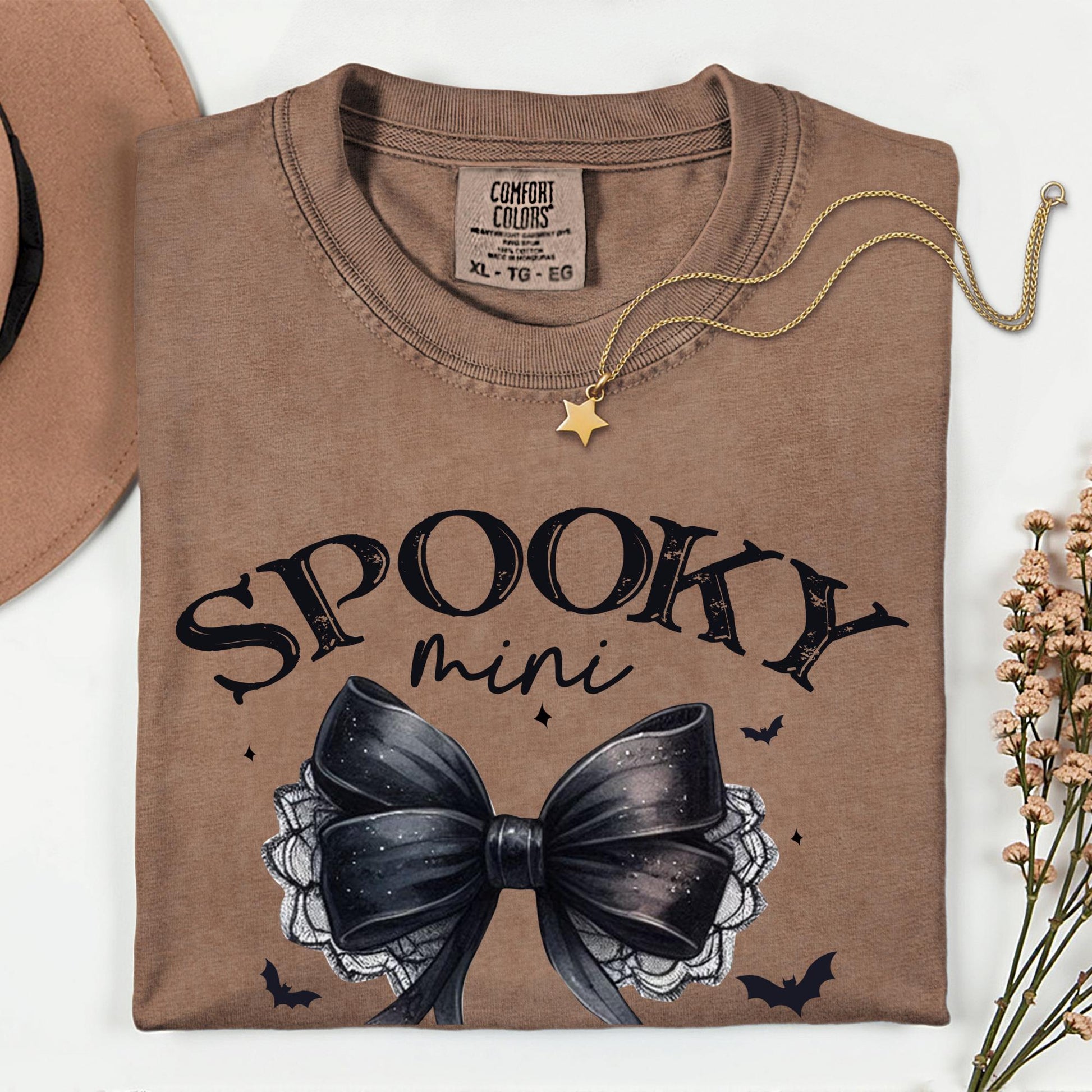 Halloween Coquette Comfort Colors Shirt: Mama & Mini Matching Tee