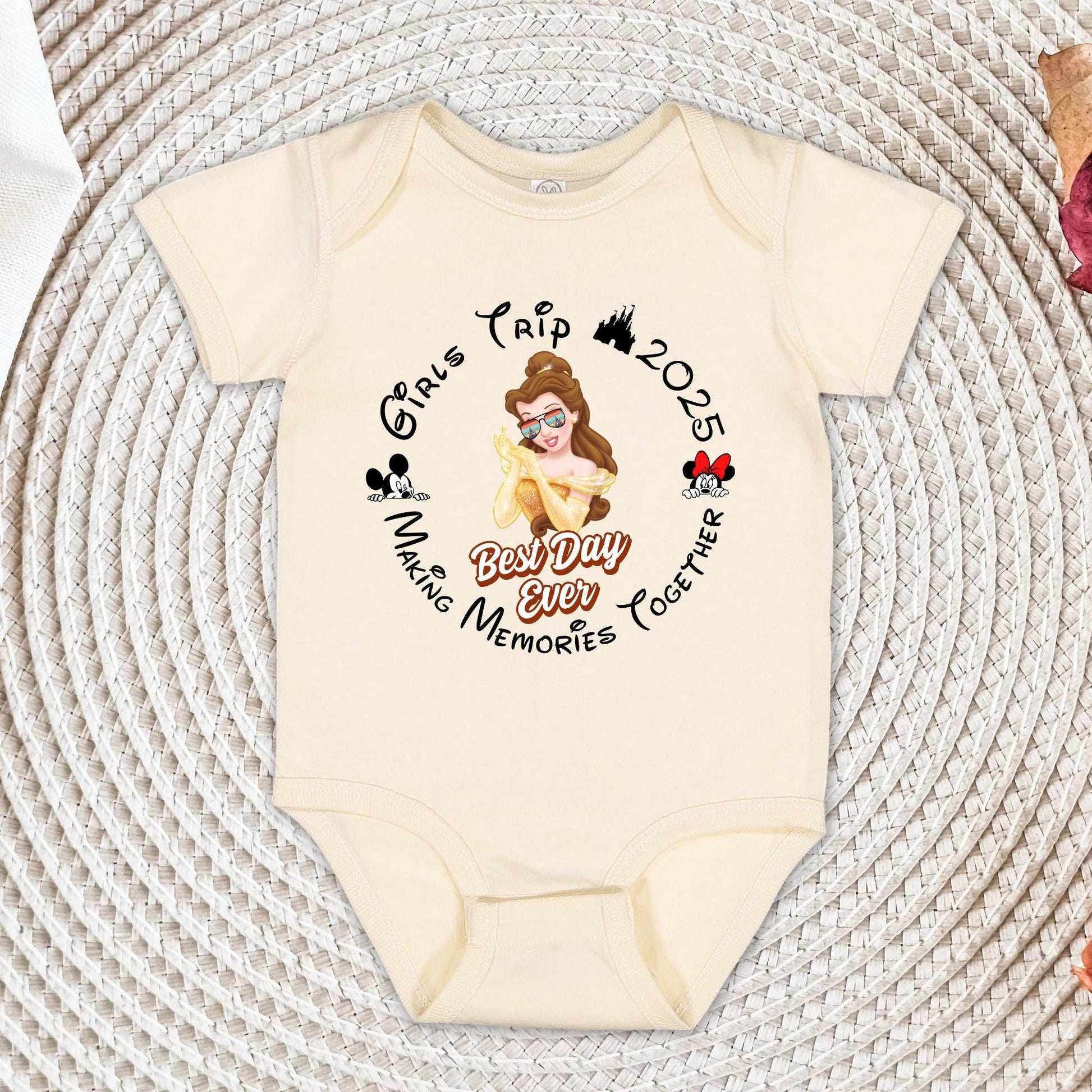 Custom Disney Girls Trip 2025 Shirt, Personalized Disneyland Shirt, Disney Princess Tee, Family Vacation T-shirt