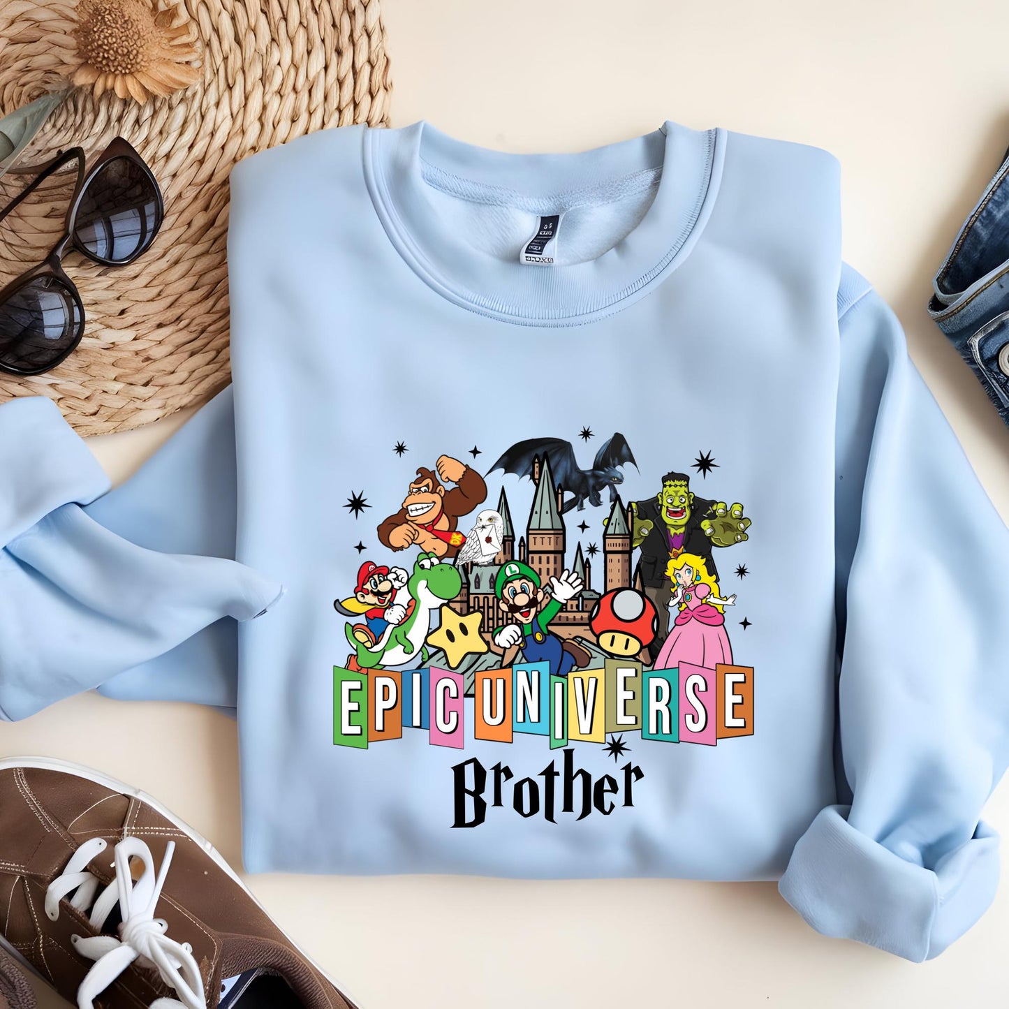 Personalized Epic Universe Sweatshirt: Orlando Family Trip Souvenir
