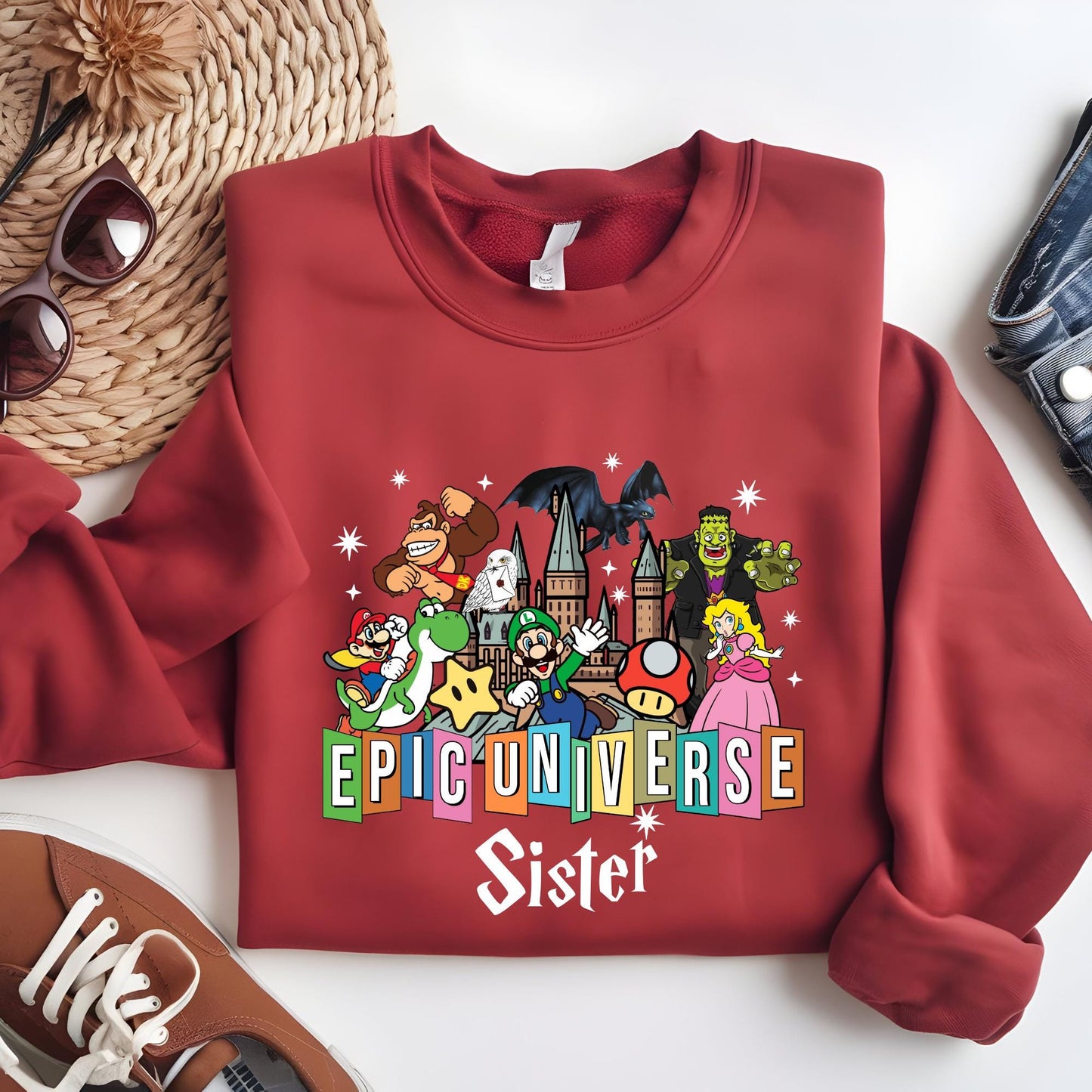 Personalized Epic Universe Sweatshirt: Orlando Family Trip Souvenir