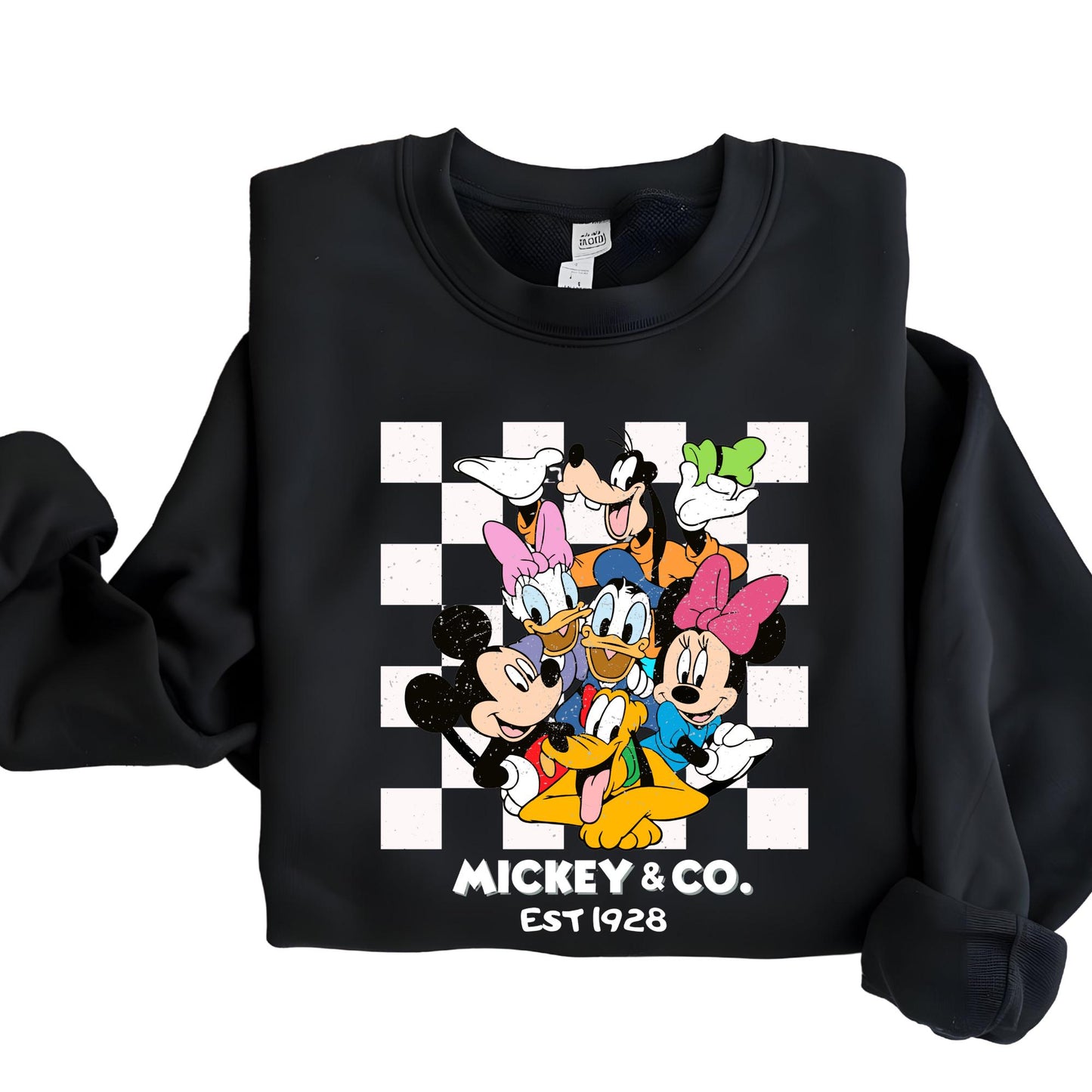 Mickey & Co 1928 Sweatshirt, Vintage Mickey and Friends Crewneck Sweat, Disneyworld Hoodie, Disney Family Gift