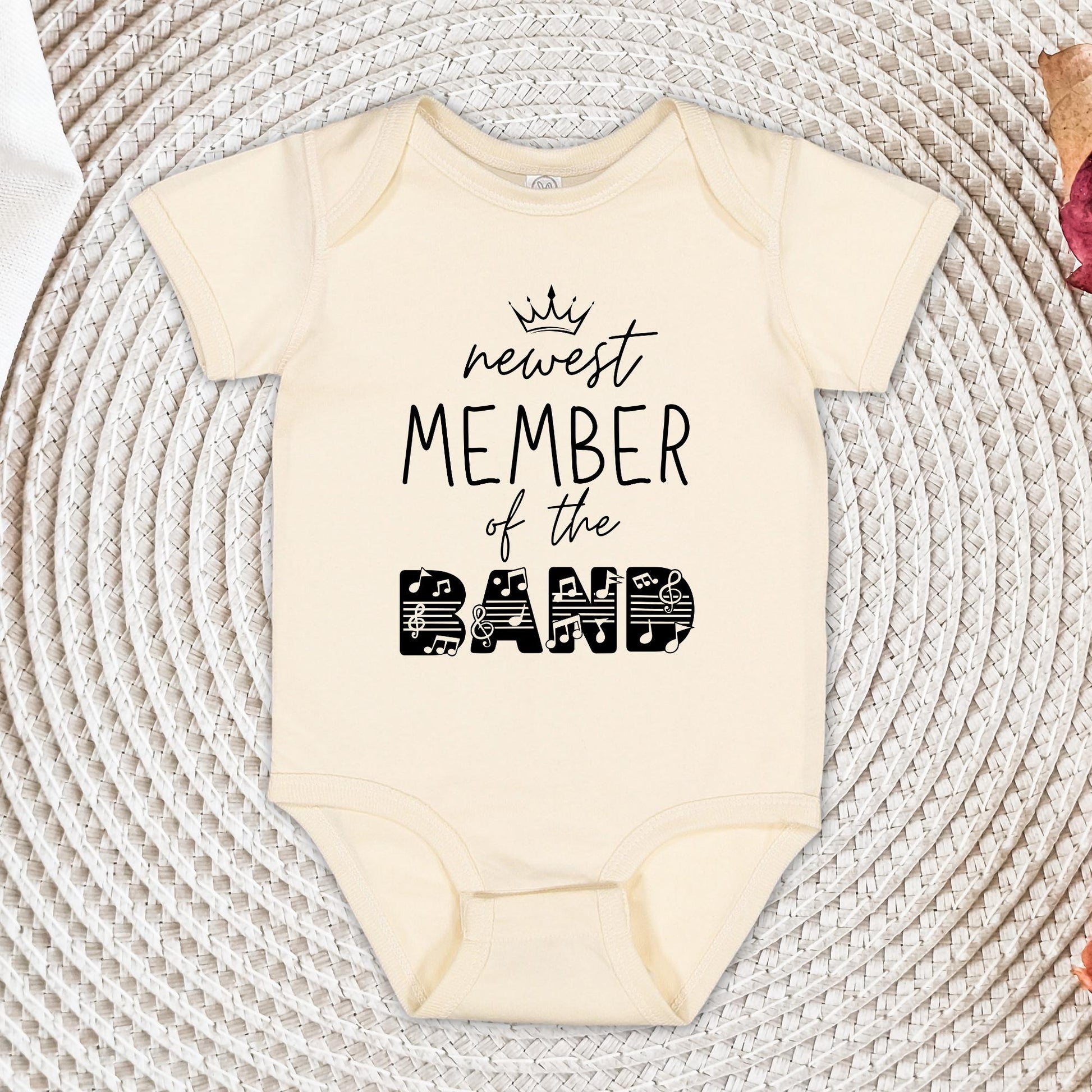 Newest Member of The Band Shirt and Onesie®, Baby Shower Gift, Music Lover Baby Shower Shirt, Baby Announcement Bodysuit